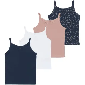 The New Multi Color Mood Indigo Girls Basic Strap Top Multi Pack Easy Care
