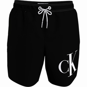 Festival Ready Sporty Look Calvin Klein Medium Drawstring Swim Trunks Pvh Black