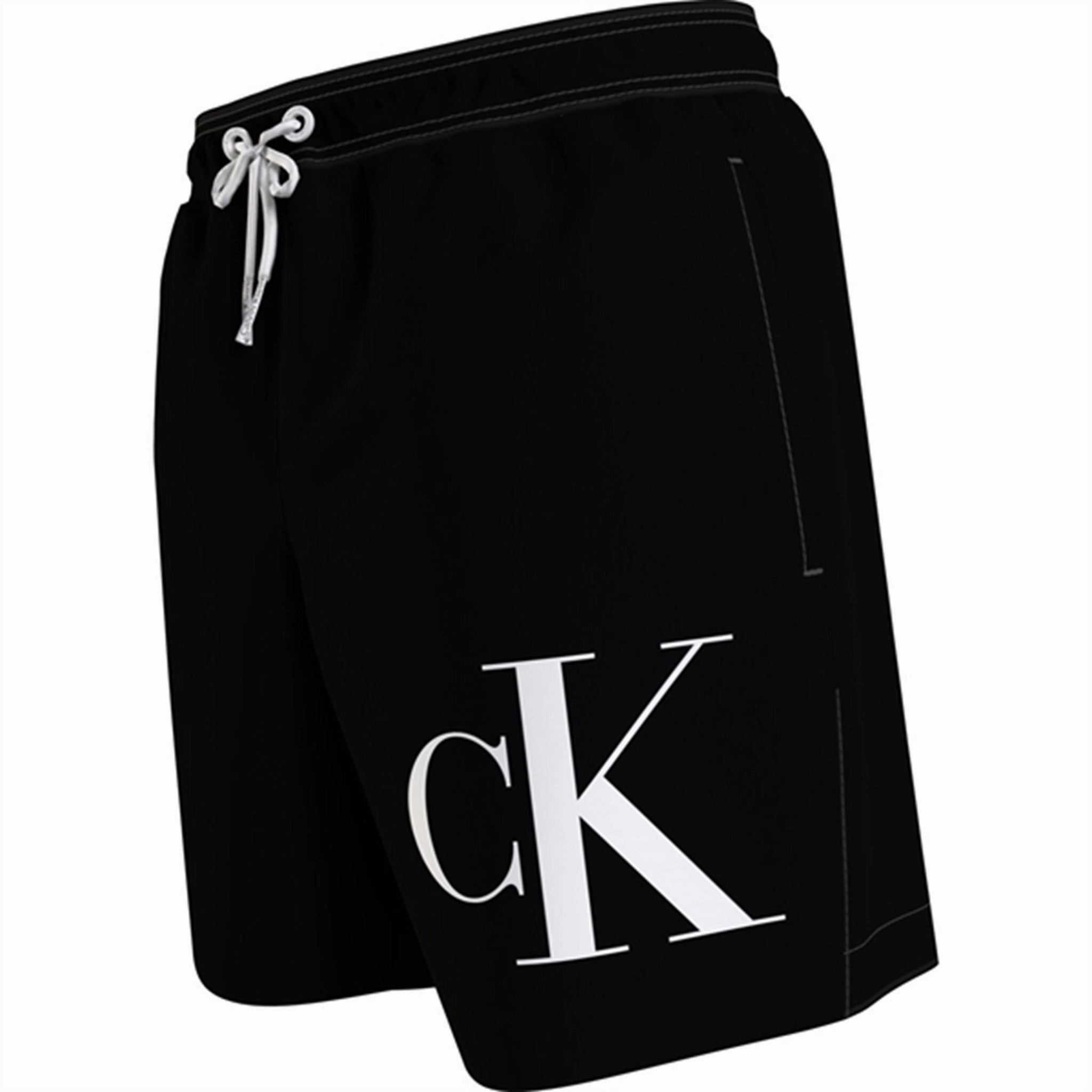 Laid-Back Vibes Seamless Design Calvin Klein Medium Drawstring Swim Trunks Pvh Black