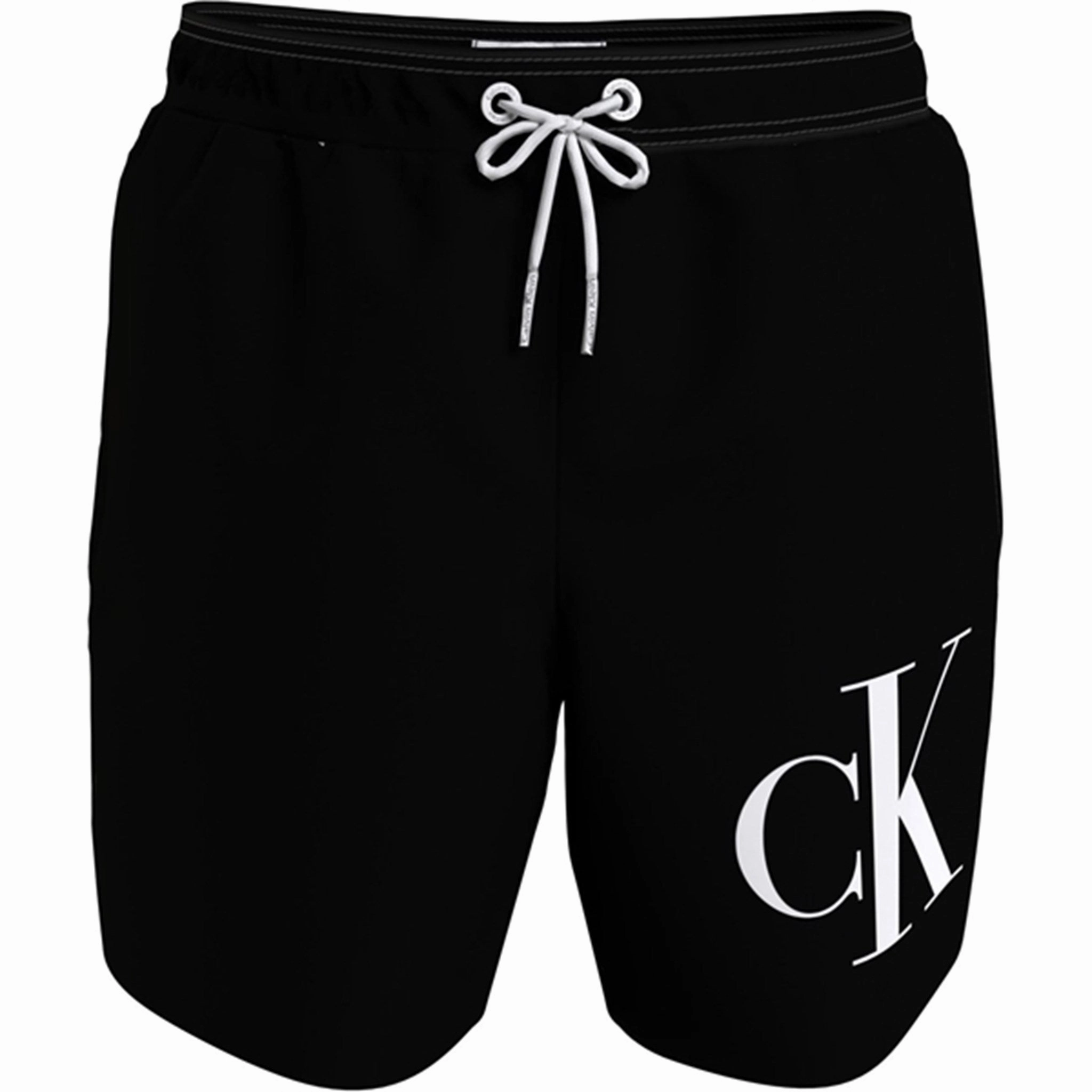 Festival Ready Sporty Look Calvin Klein Medium Drawstring Swim Trunks Pvh Black