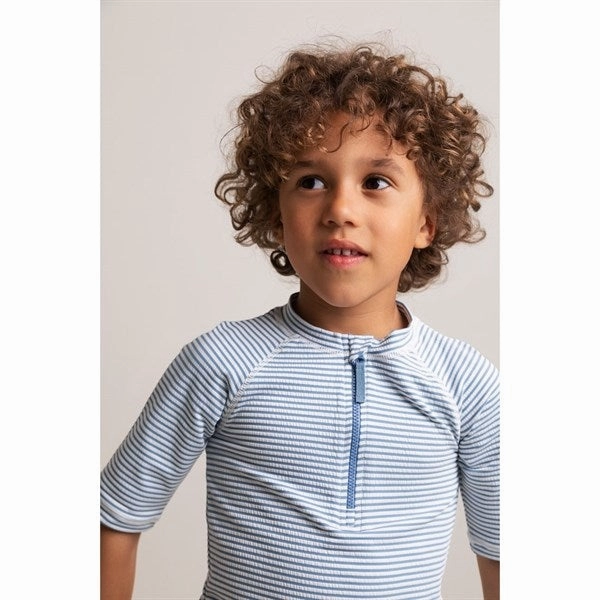 MarMar Dark Sky Stripe Swinston Swim T-shirt Flattering-Cut