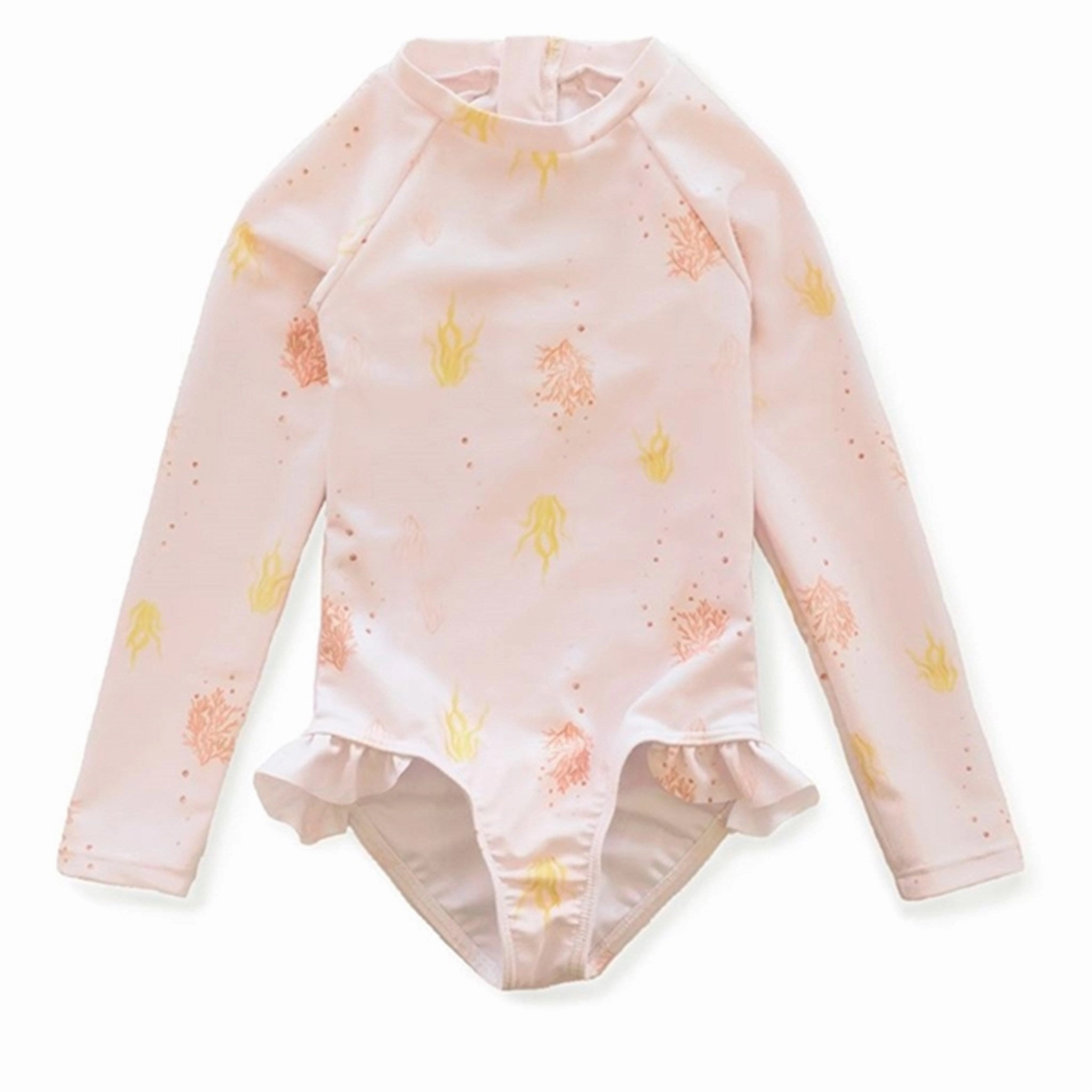 Coastal Swim Laser Cut Edging MINI A TURE Janice Printed UV50 Swim Suit Big Coral Reef