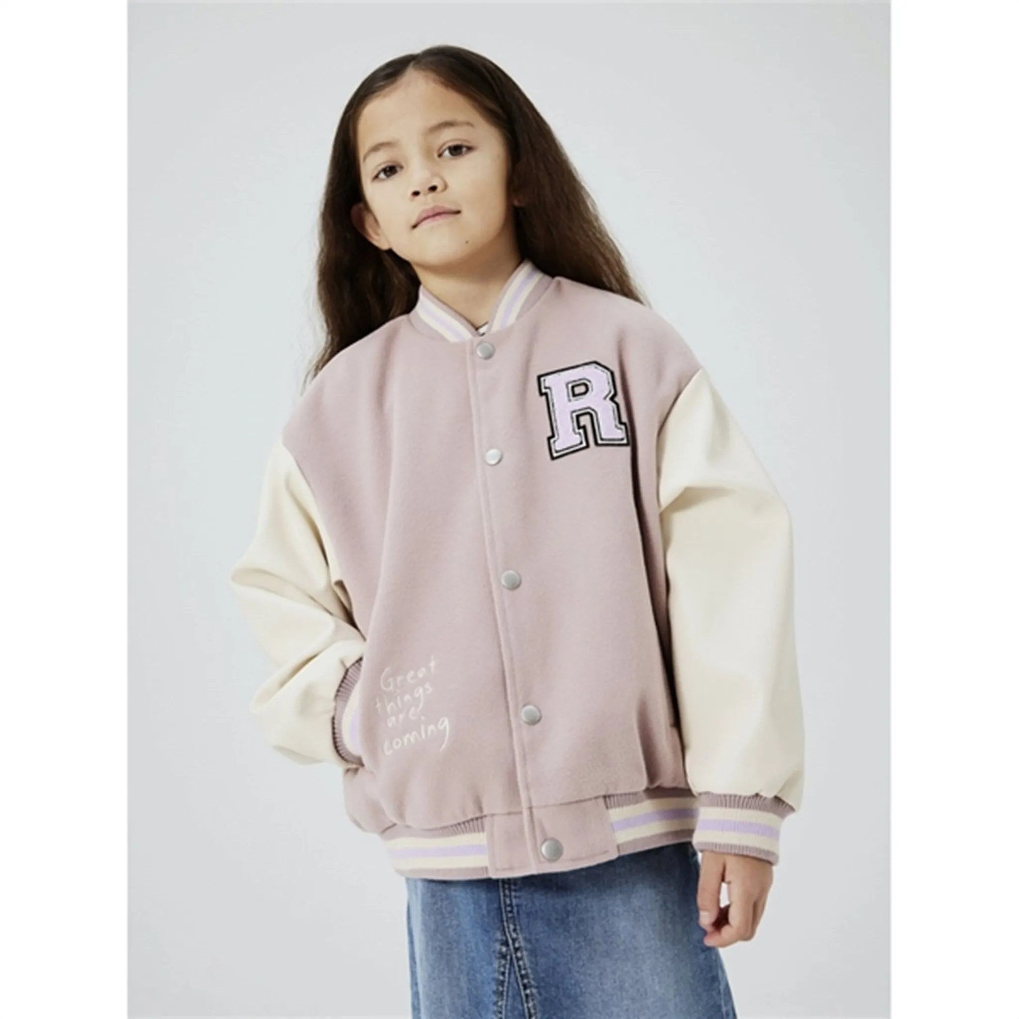 Layered Security Pockets Assignment Name it Deauville Mauve Momby Bomber Jacket
