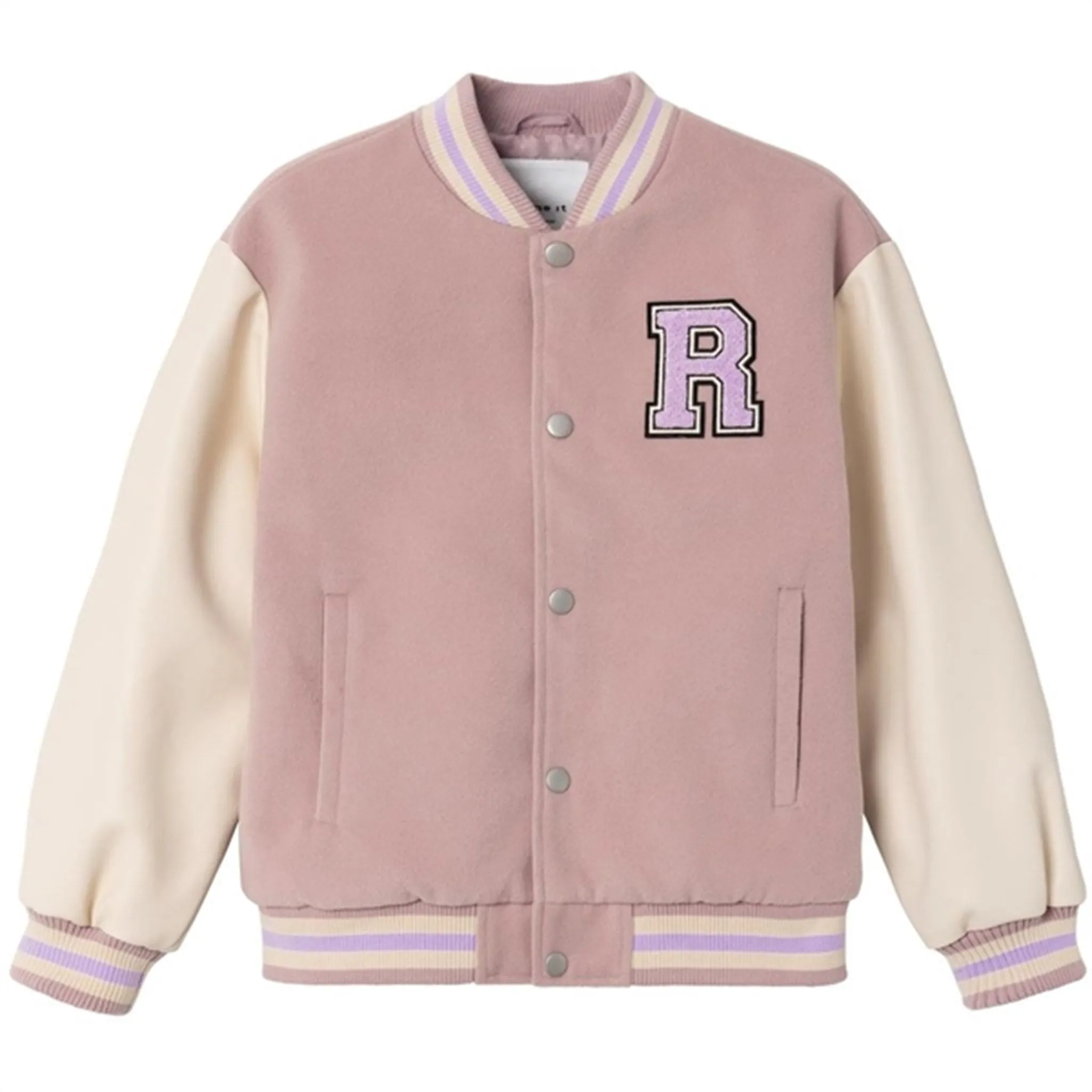 Emblem Layered Security Pockets Name it Deauville Mauve Momby Bomber Jacket