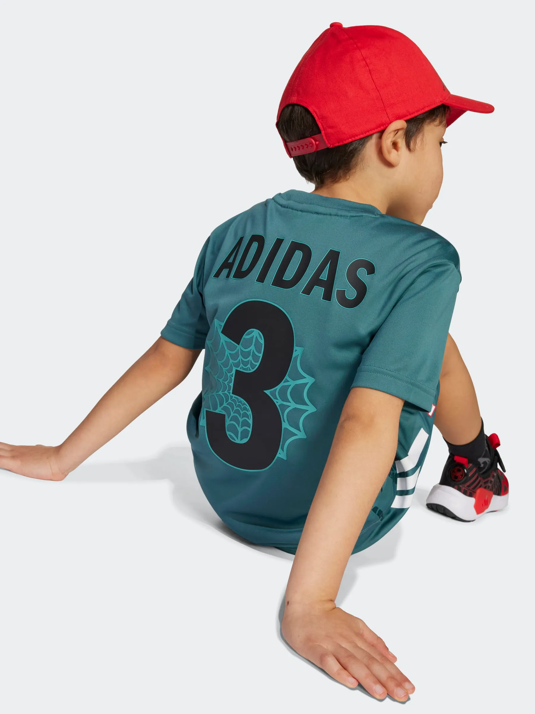 High Compression Weave Button Closure Marvel Spider-Man Tee Set Kids