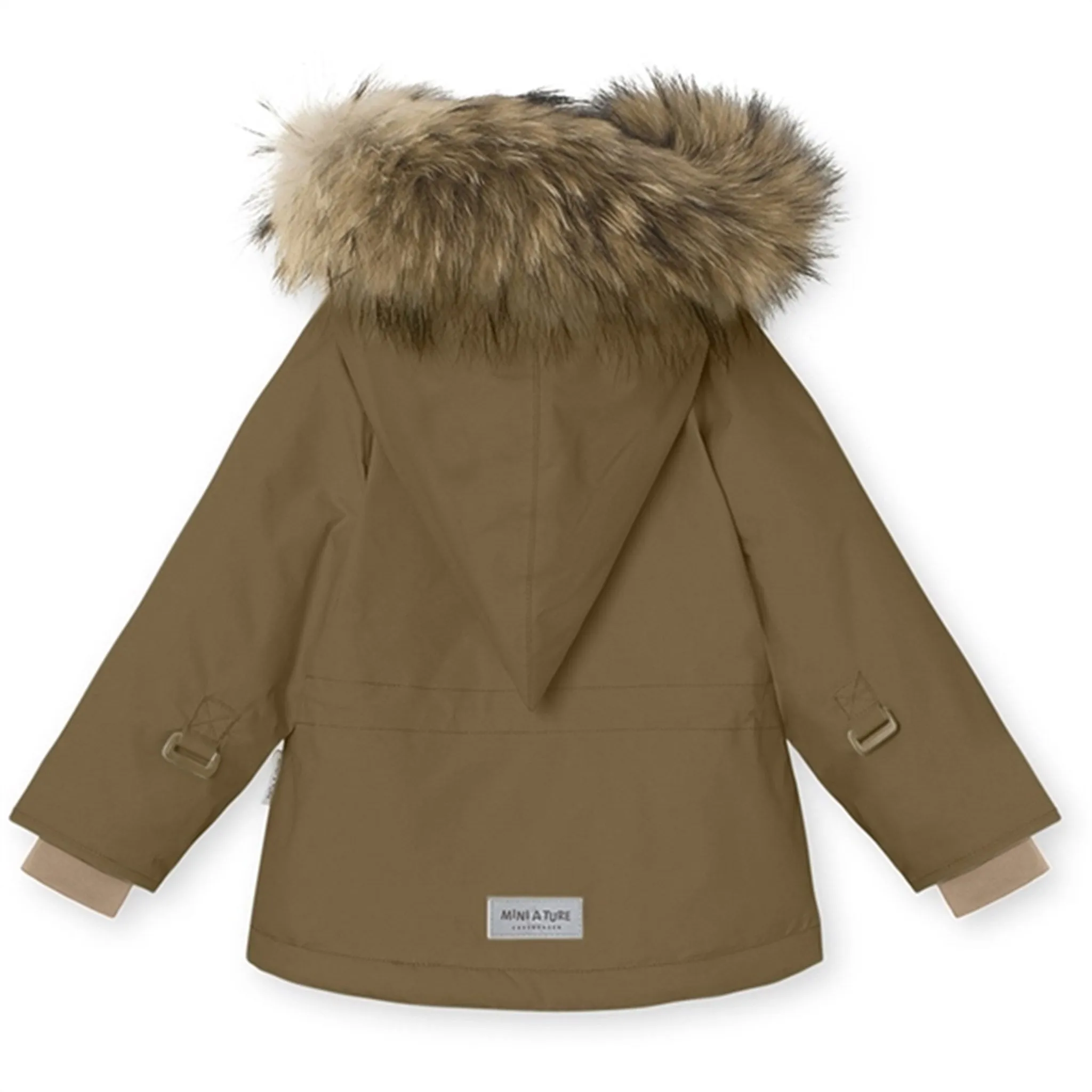 Conquer MINI A TURE Wang Fleece Fur Winter Jacket Wood