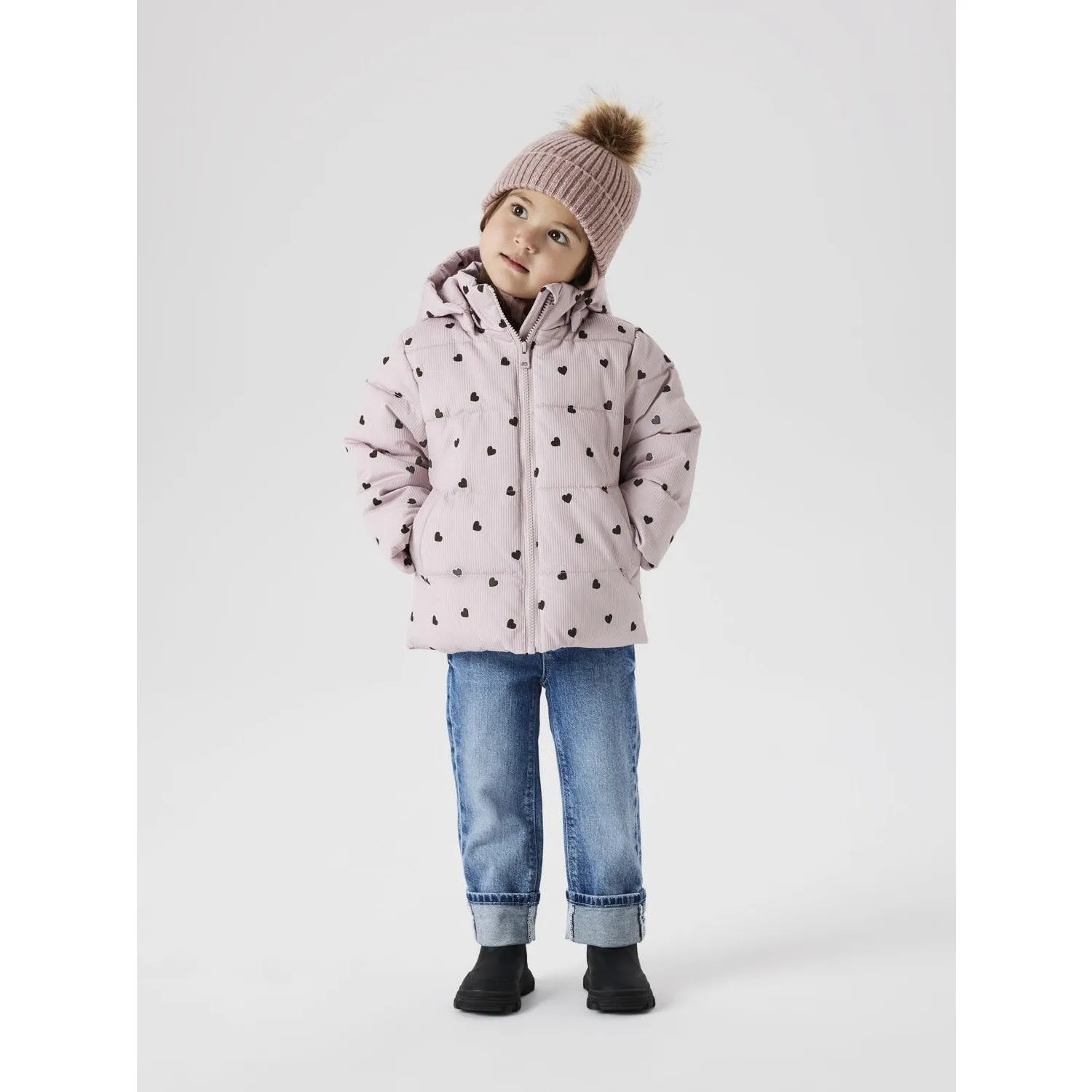 Name It Violet Ice Nmfmonday Puffer Jacket Cap
