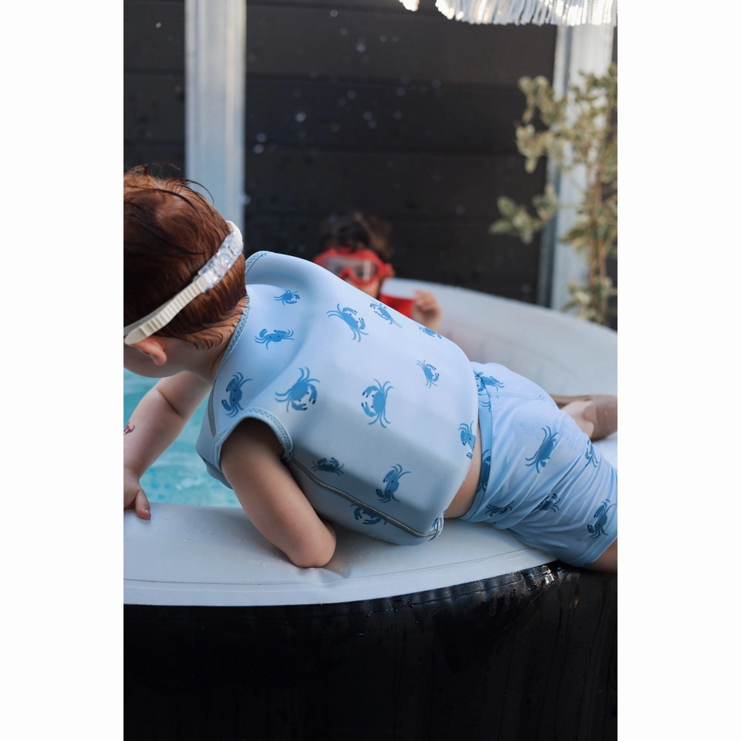 Sheer Panel Vacation Mode Vanilla COPENHAGEN Craby Skyway Swim Vest