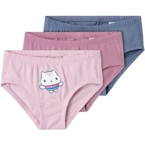 Premium Blend Precision Cut Name It Mauve Orchid Sara Gabby 3-pack Briefs