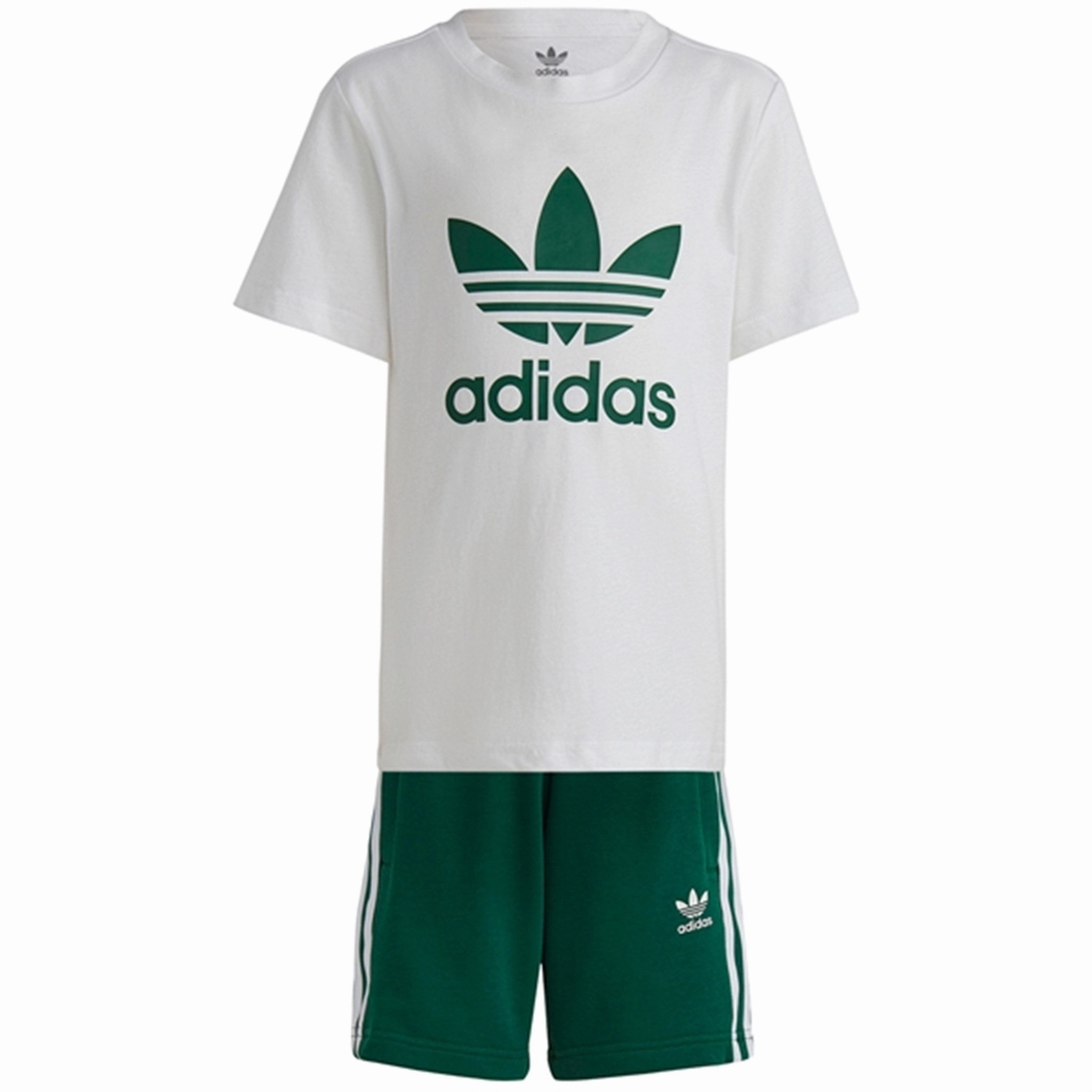 adidas Originals Dark Green Shorts Tee Set SoftInnerLining