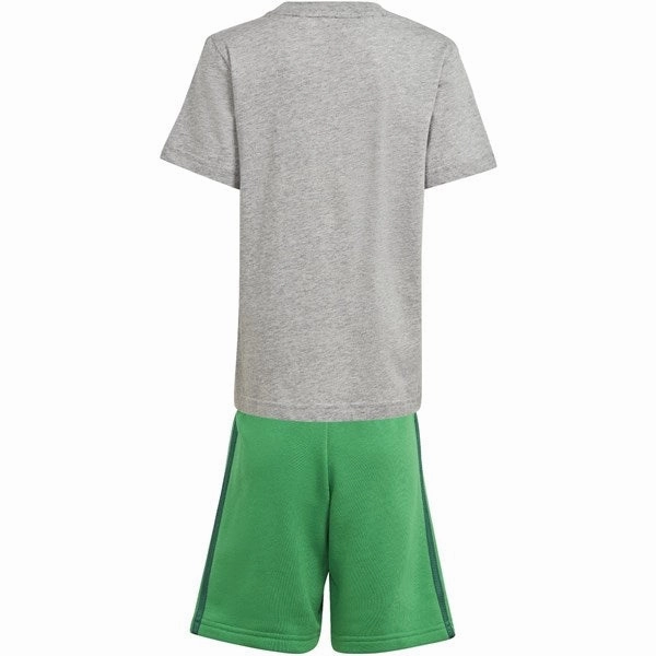 poolside gear LaserCutEdging adidas Originals Medium Grey Heather Shorts Tee Set