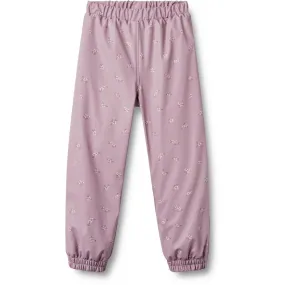 Wheat Soft Lilac Flowers Thermo Rain Pants Um Fall Travel Dry Comfort