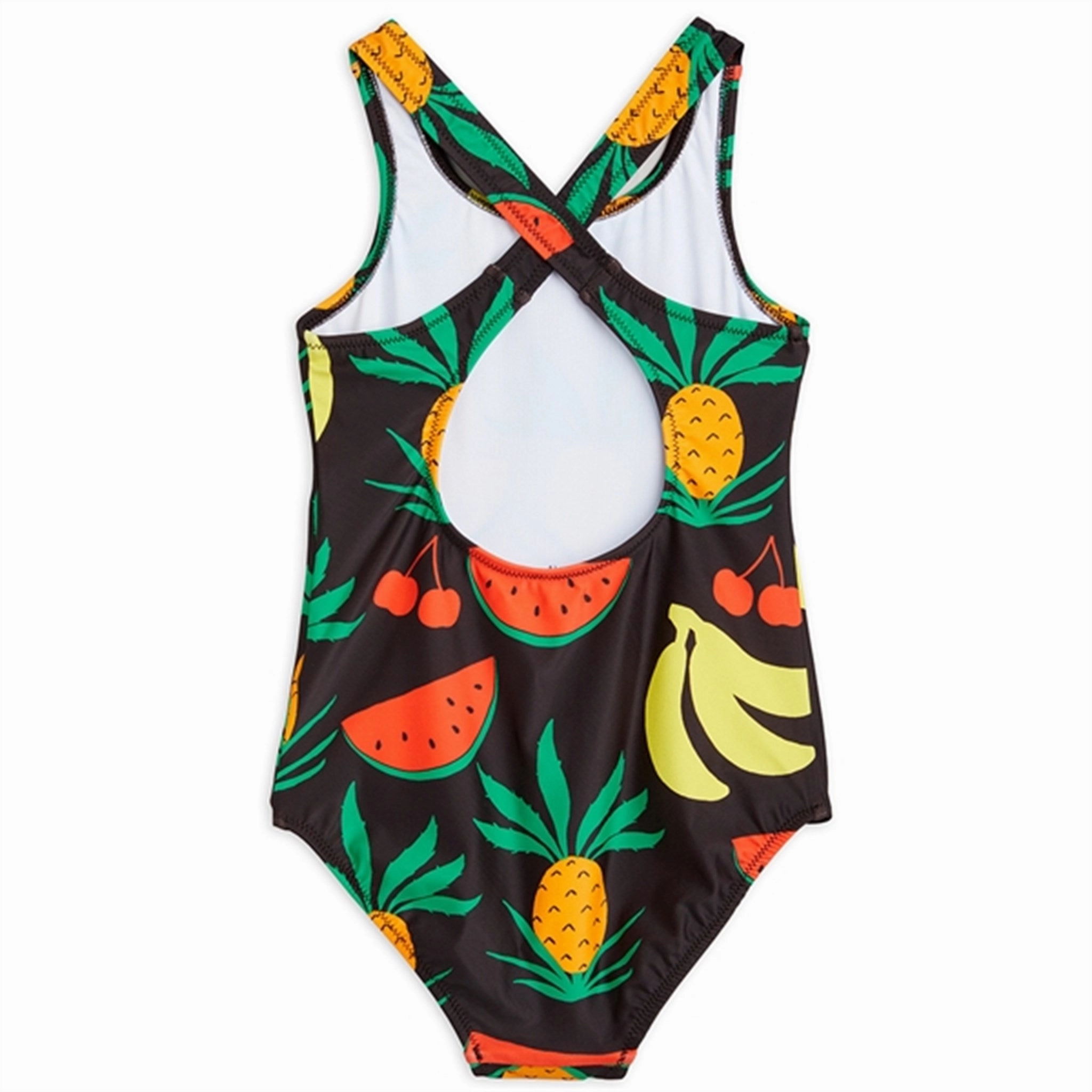Mini Rodini Fruits Aop Swimsuit Brown Sand Resistant Lining