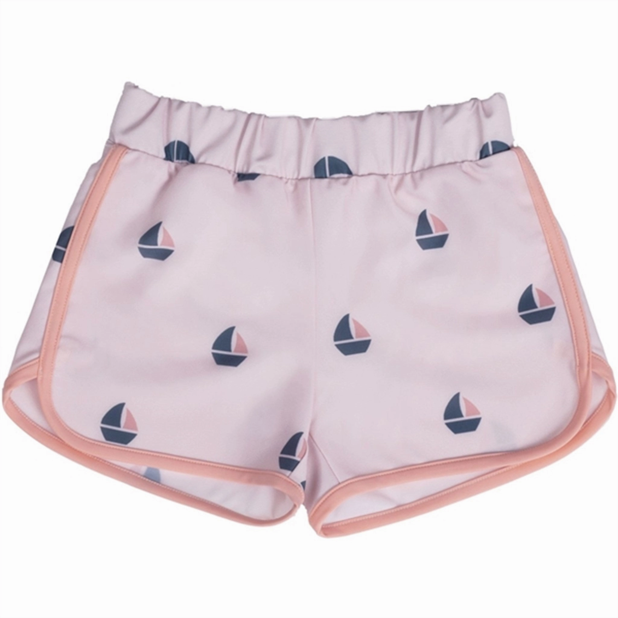 Hydrodynamic Shape Cut Petit Crabe Rose Boat Alexa Swim Shorts