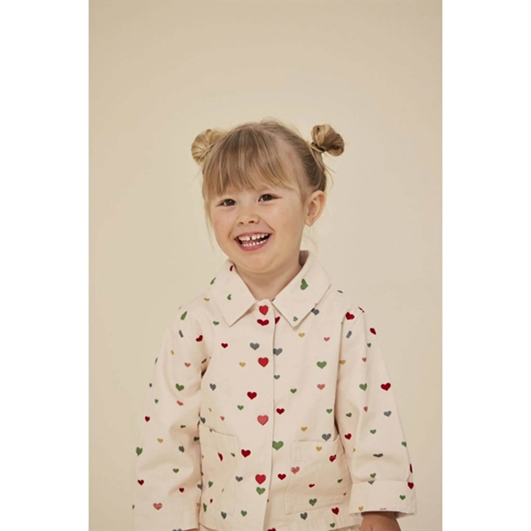 Konges Sl?jd Multi Heart Blush Fen Shirt Jacket Time