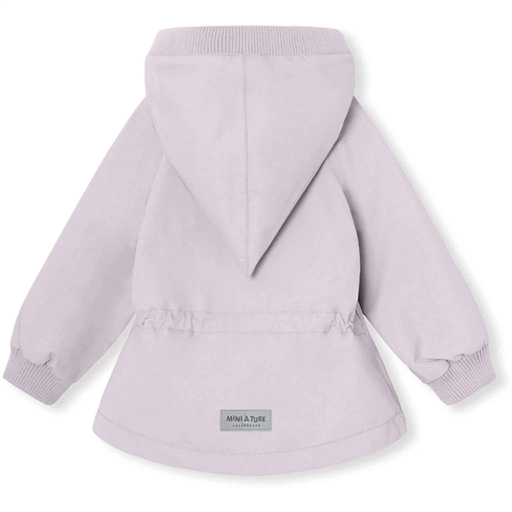 Stretchable Spread MINI A TURE WAI Spring Jacket w/Fleece Lining Purple Raindrops