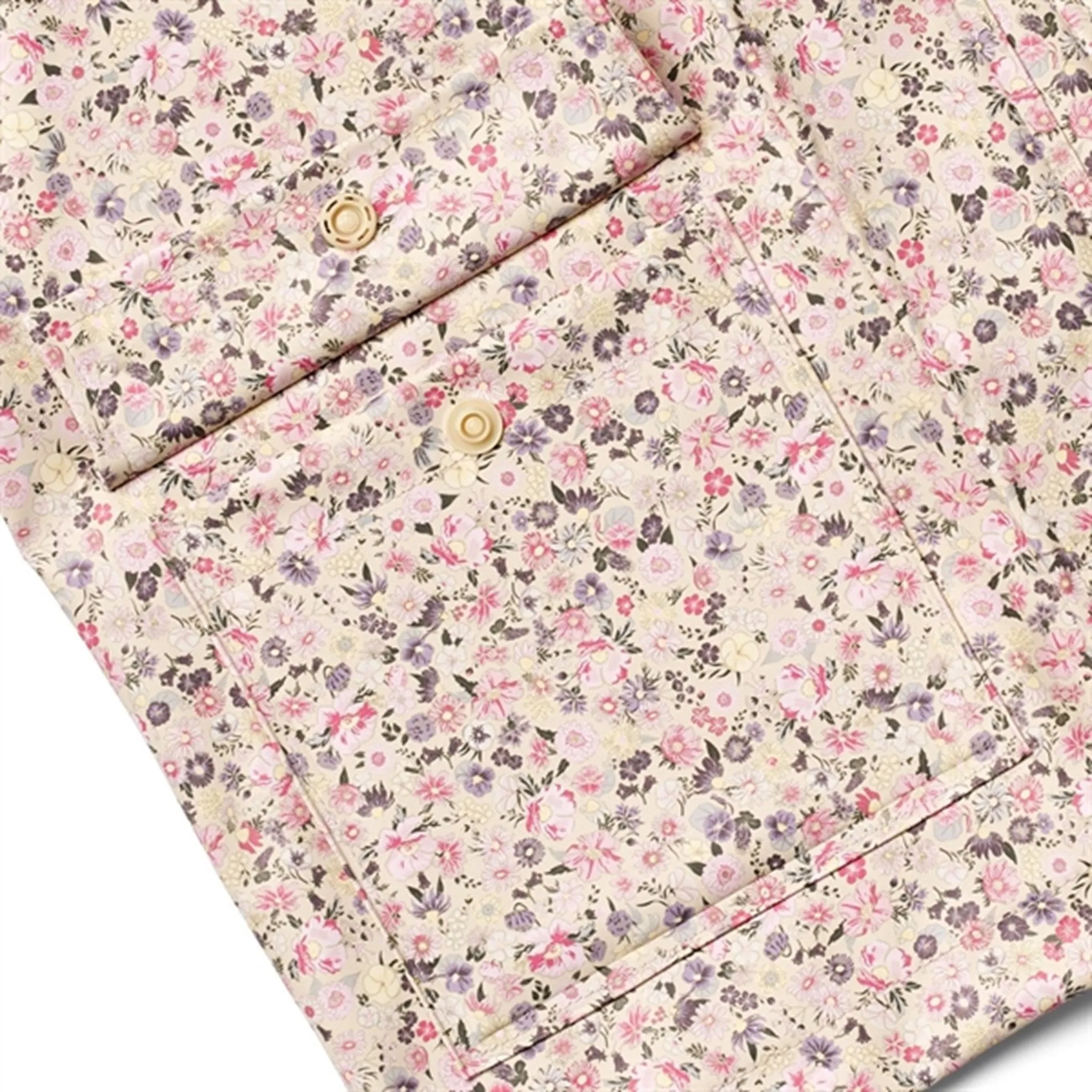 Foldable Hiking Gear Wheat Rain Jacket Ola Clam Multi Flowers