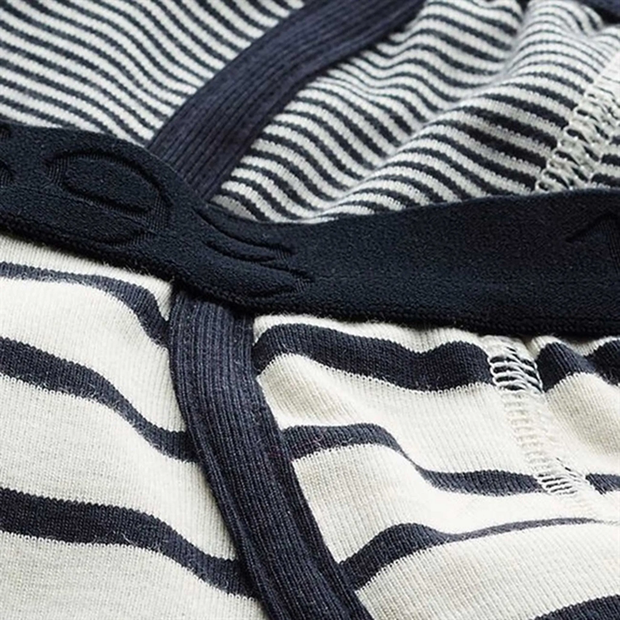 Gentle Support Petit Bateau Boxers 2-pack White/Navy Stripes