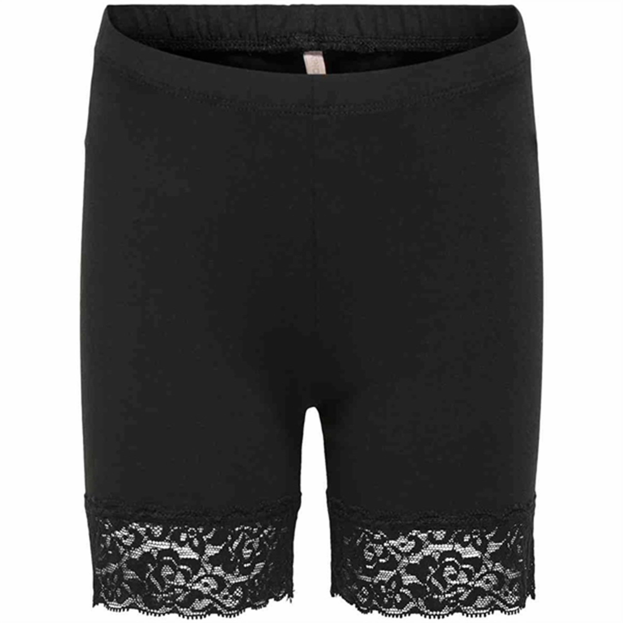 stretchy design No Ride Up Technology Kids ONLY Black Love Lace Bike Shorts