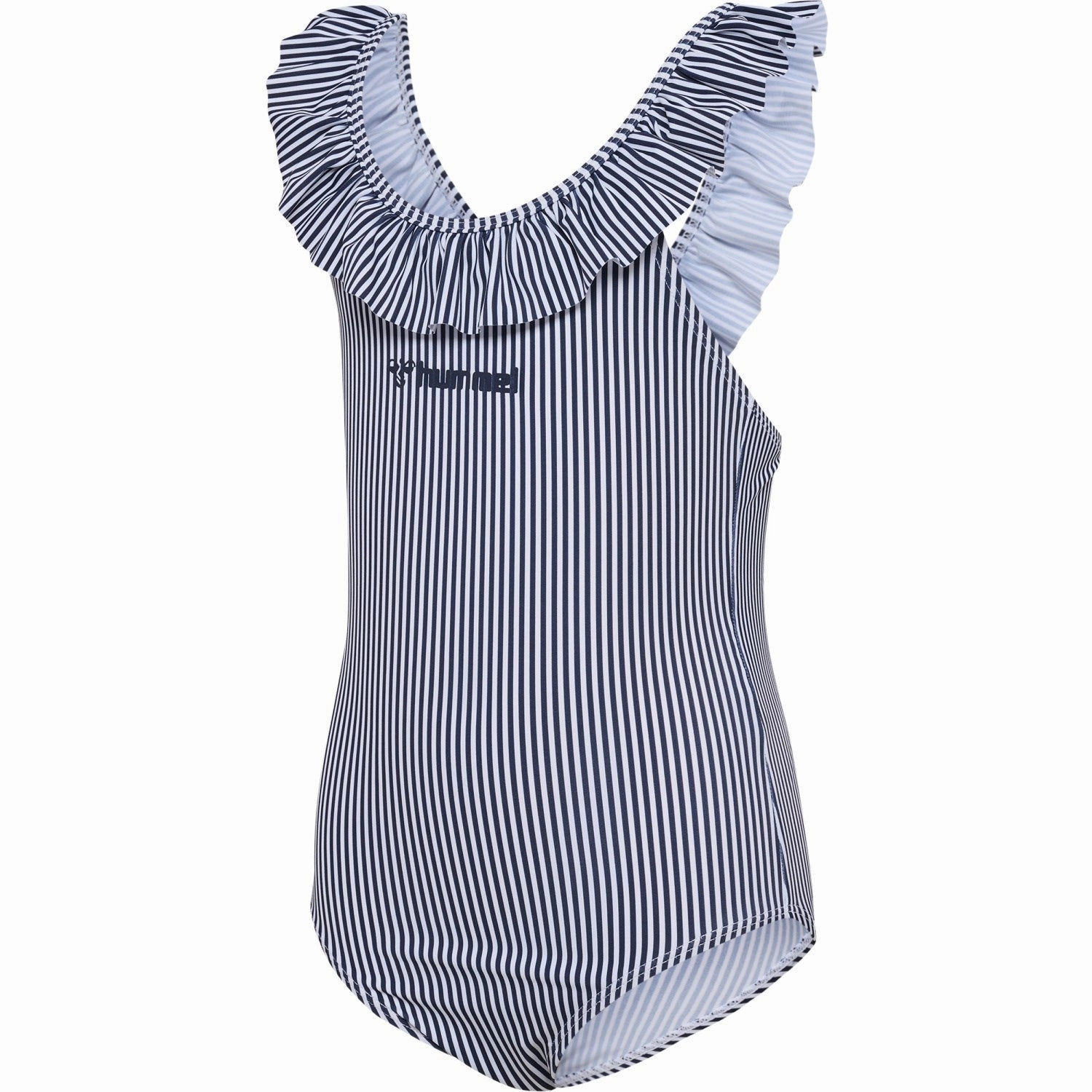 Hummel Navy Blazer/Bright White Frilli Swimsuit compression support Sun Protective Fabric