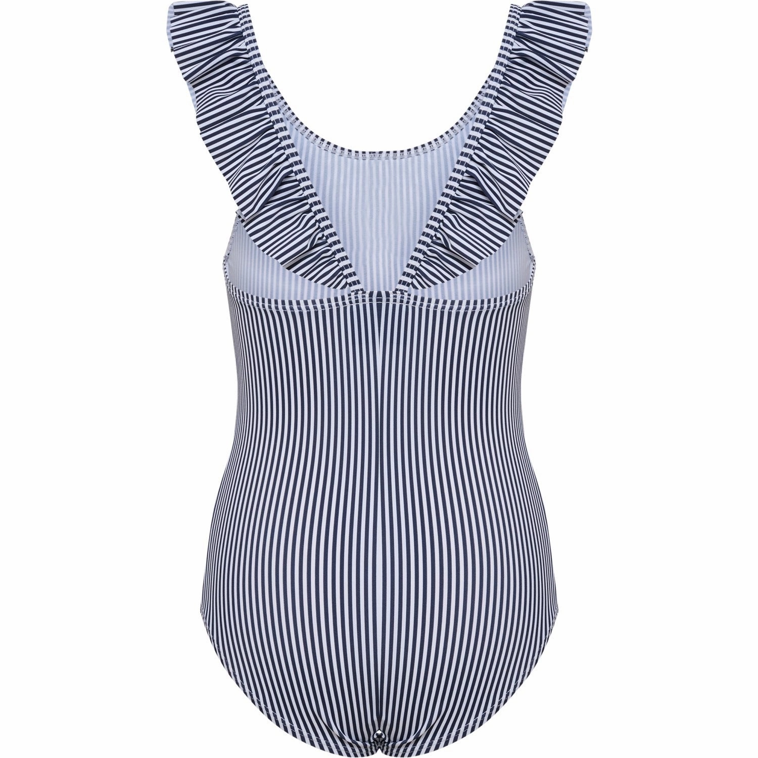 Non-restrictive Hummel Navy Blazer/Bright White Frilli Swimsuit