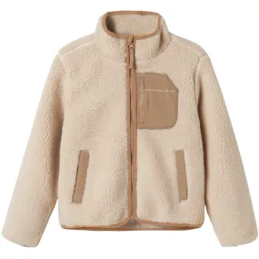 suitable for water sports Name It Moonbeam Chest Pocket Savannah Tan Nknmattia Sherpa Jacket Pb