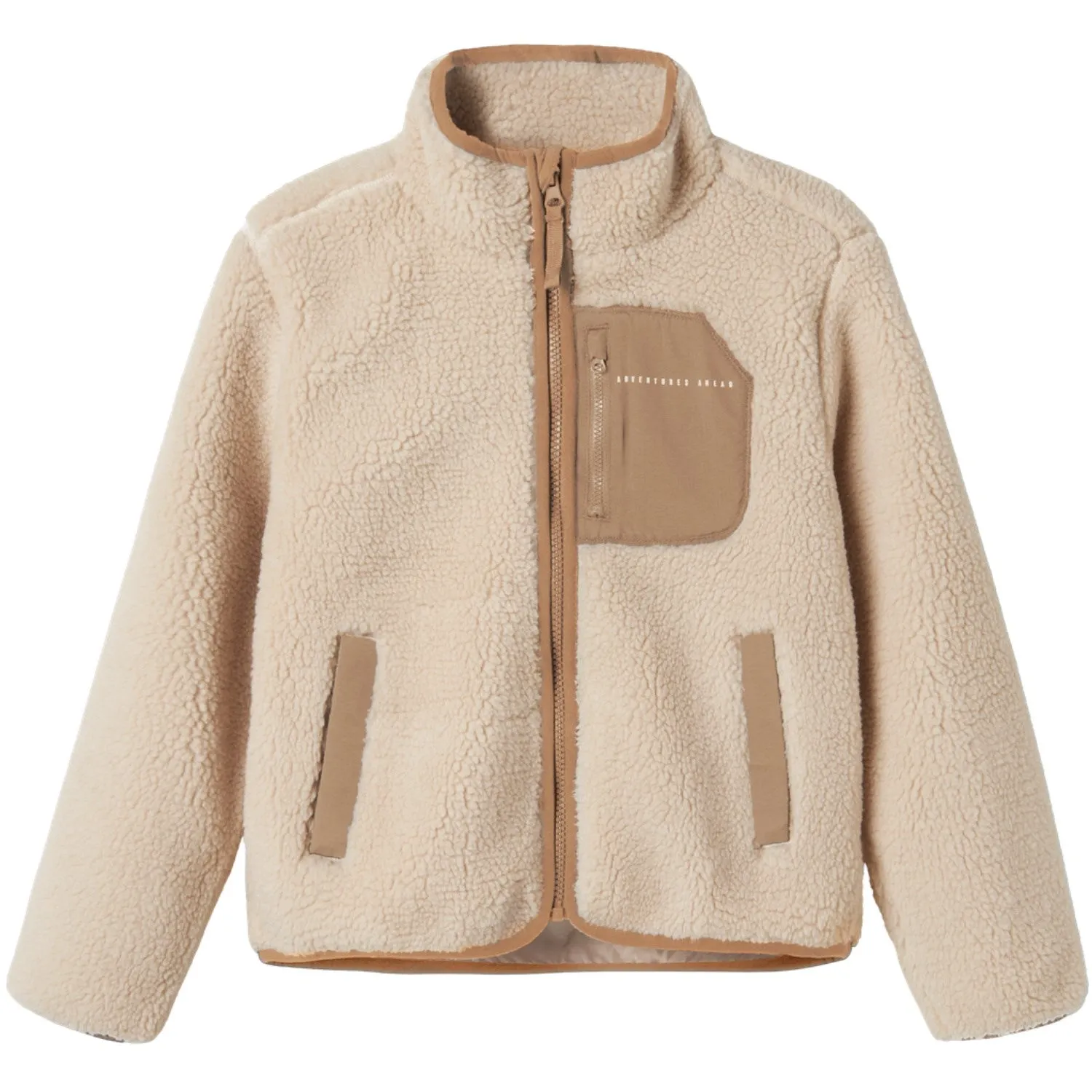 suitable for water sports Name It Moonbeam Chest Pocket Savannah Tan Nknmattia Sherpa Jacket Pb