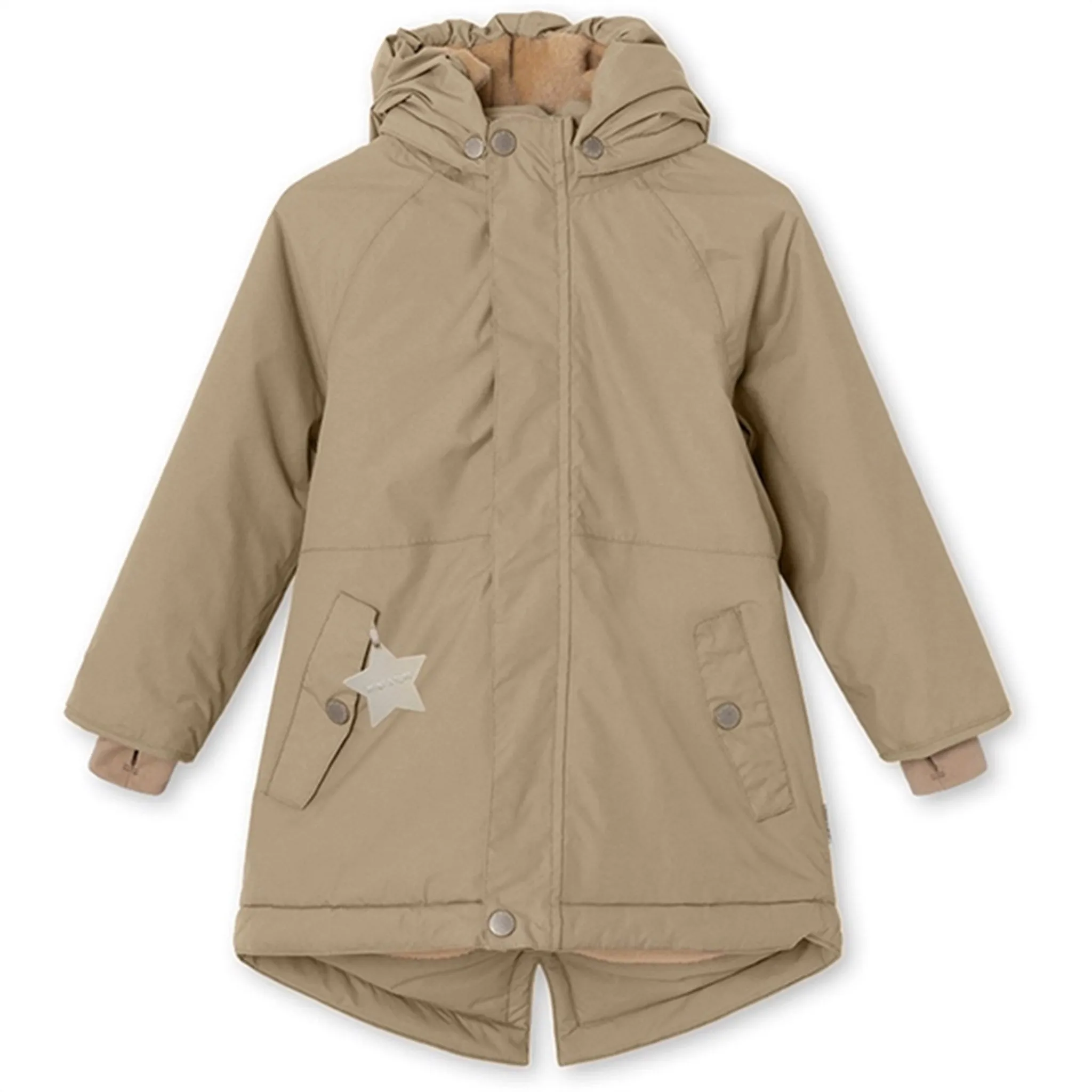 MINI A TURE Vikana Fleece Winter Jacket Savannah Tan Thermal Insulation Layer