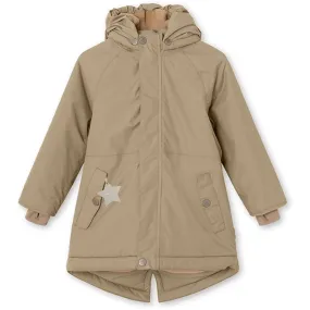MINI A TURE Vikana Fleece Winter Jacket Savannah Tan Thermal Insulation Layer