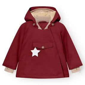 multi-color Mini A ture Red merlot Wang Fleece Winter Jacket