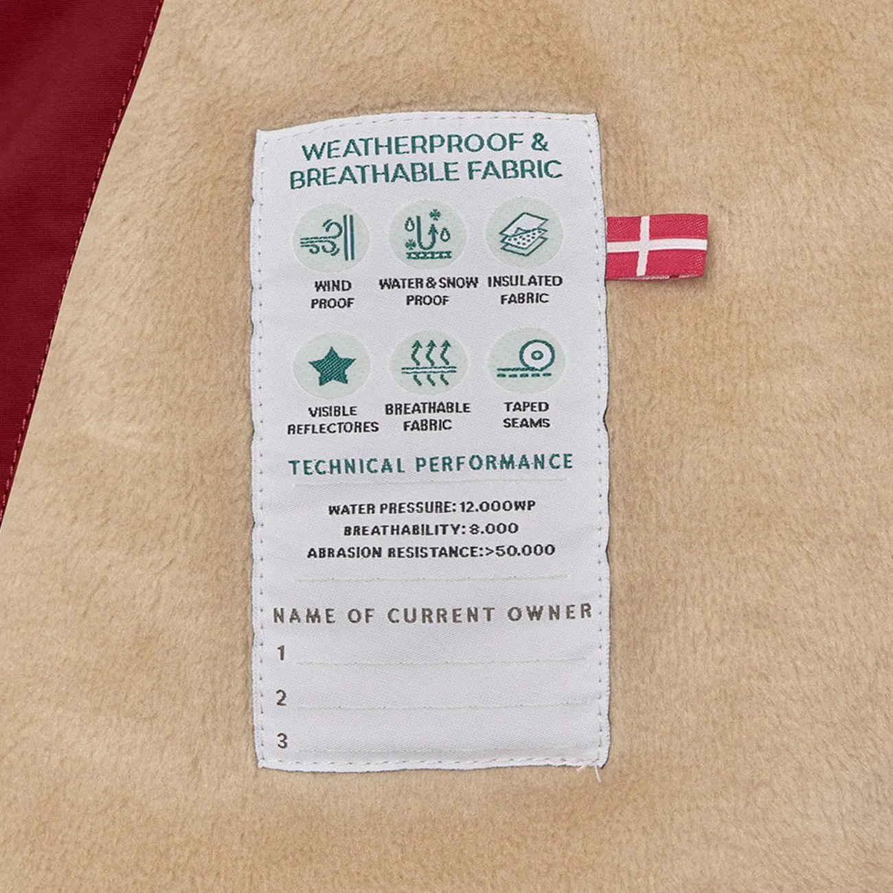 Sense Chemistry Mini A ture Red merlot Wang Fleece Winter Jacket