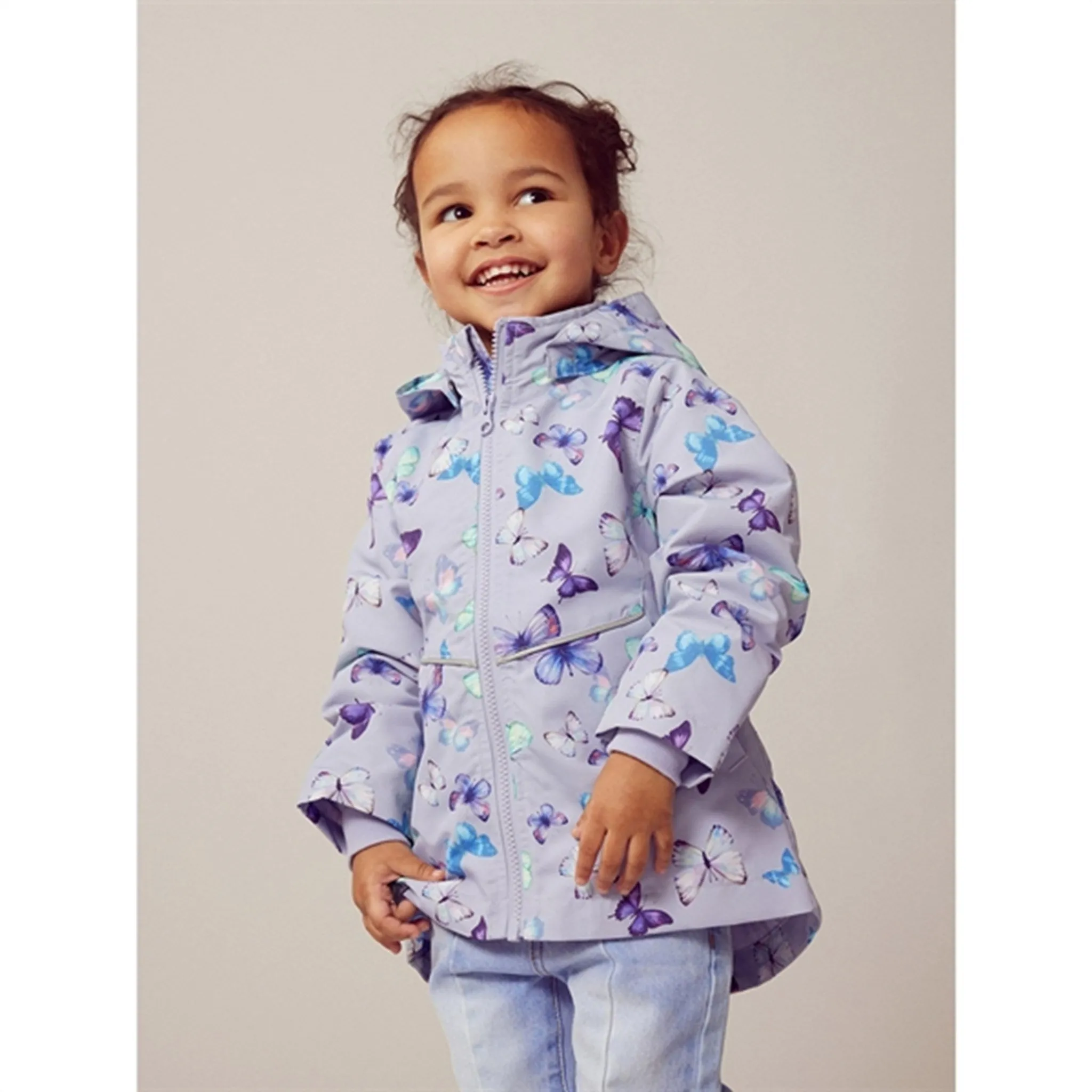 Water Resistant Material Name it Cosmic Sky Maxi Jacket Soft Butterfly