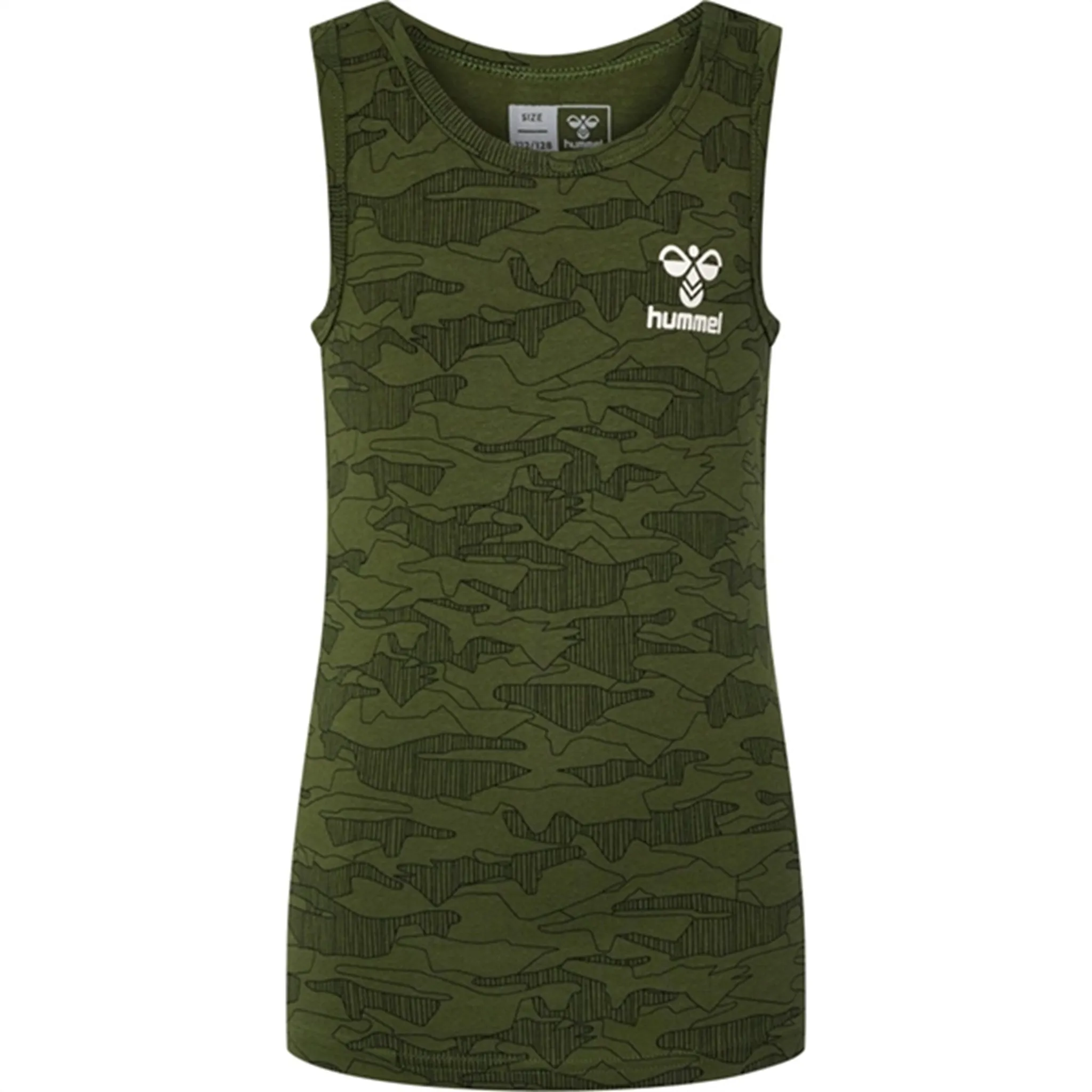 anti slip grip Hummel Olive Night Nolan Tank Top 2-Pack
