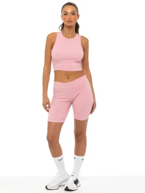 Dynamic Flex Grooves twill Enzo | Womens Ribbed Vest and Shorts