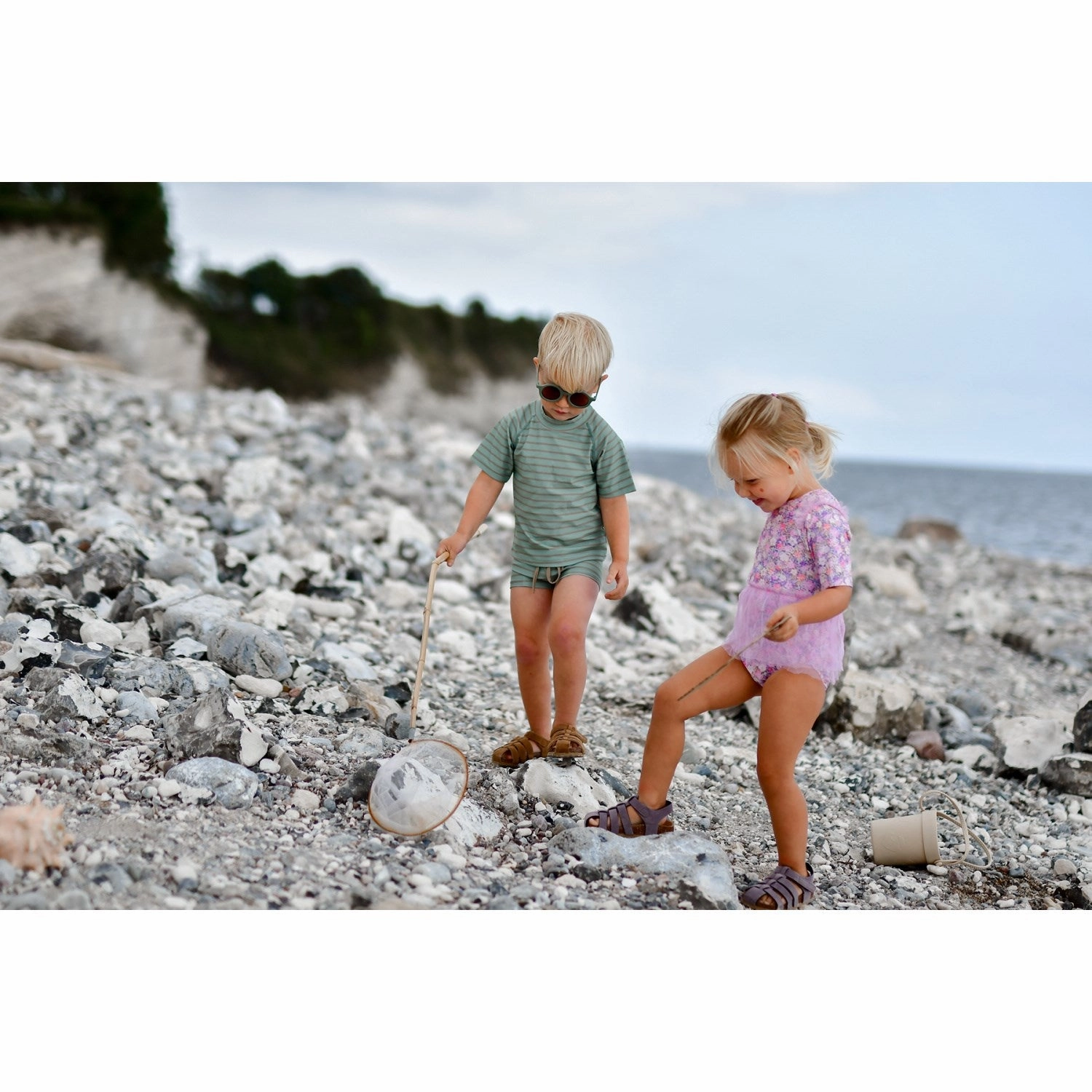 Mikk-Line Green Bay AOP UV Shirt Recycled Compression Lock Hem