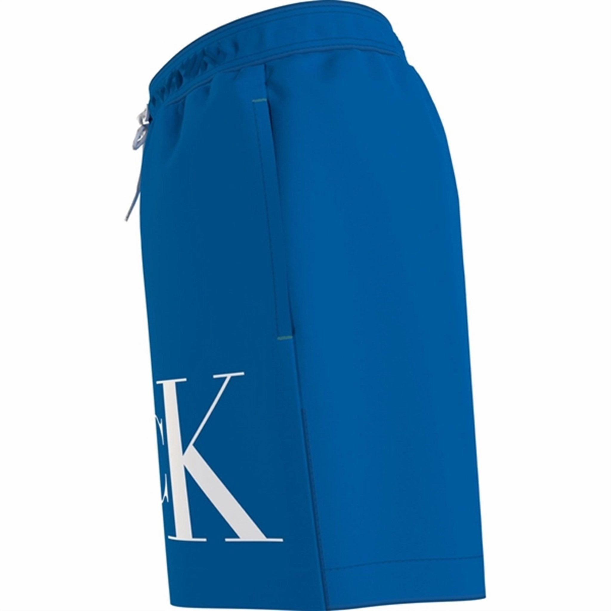 Tension Control System Multi Layer Lining Calvin Klein Medium Drawstring Swim Trunks Blue Crush