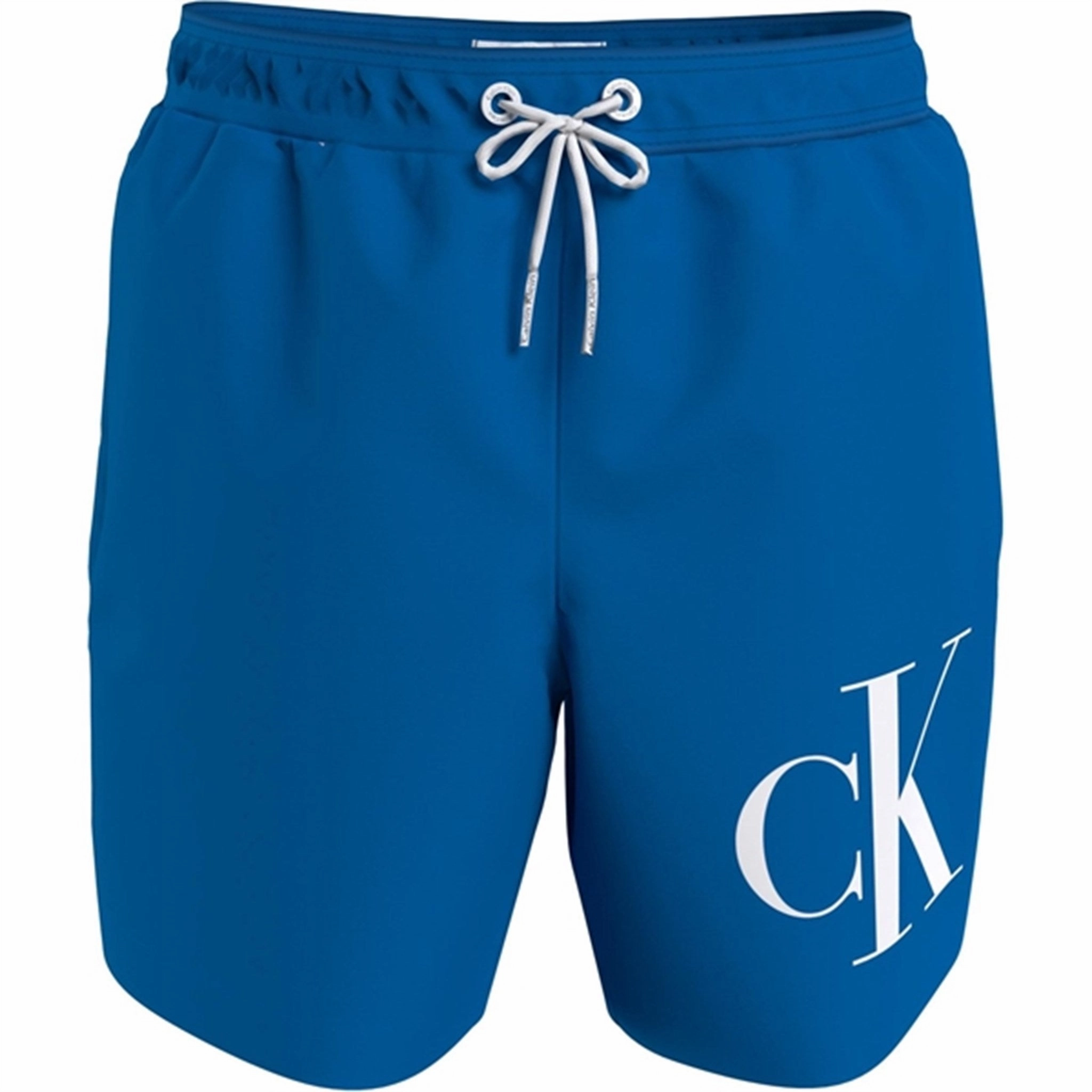 Calvin Klein Medium Drawstring Swim Trunks Blue Crush Online Shopping