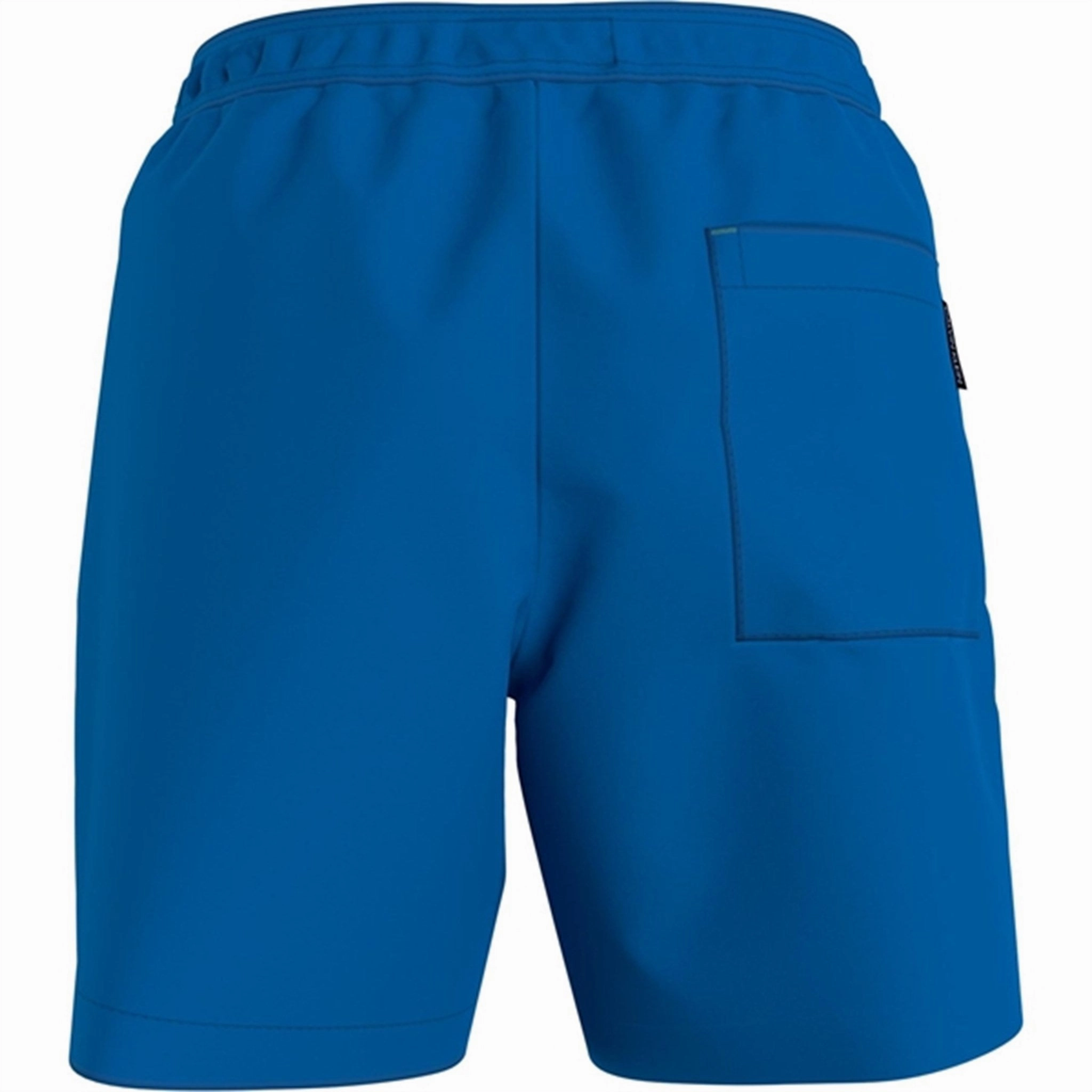 Calvin Klein Medium Drawstring Swim Trunks Blue Crush Double Layered Durability Breezy Comfort