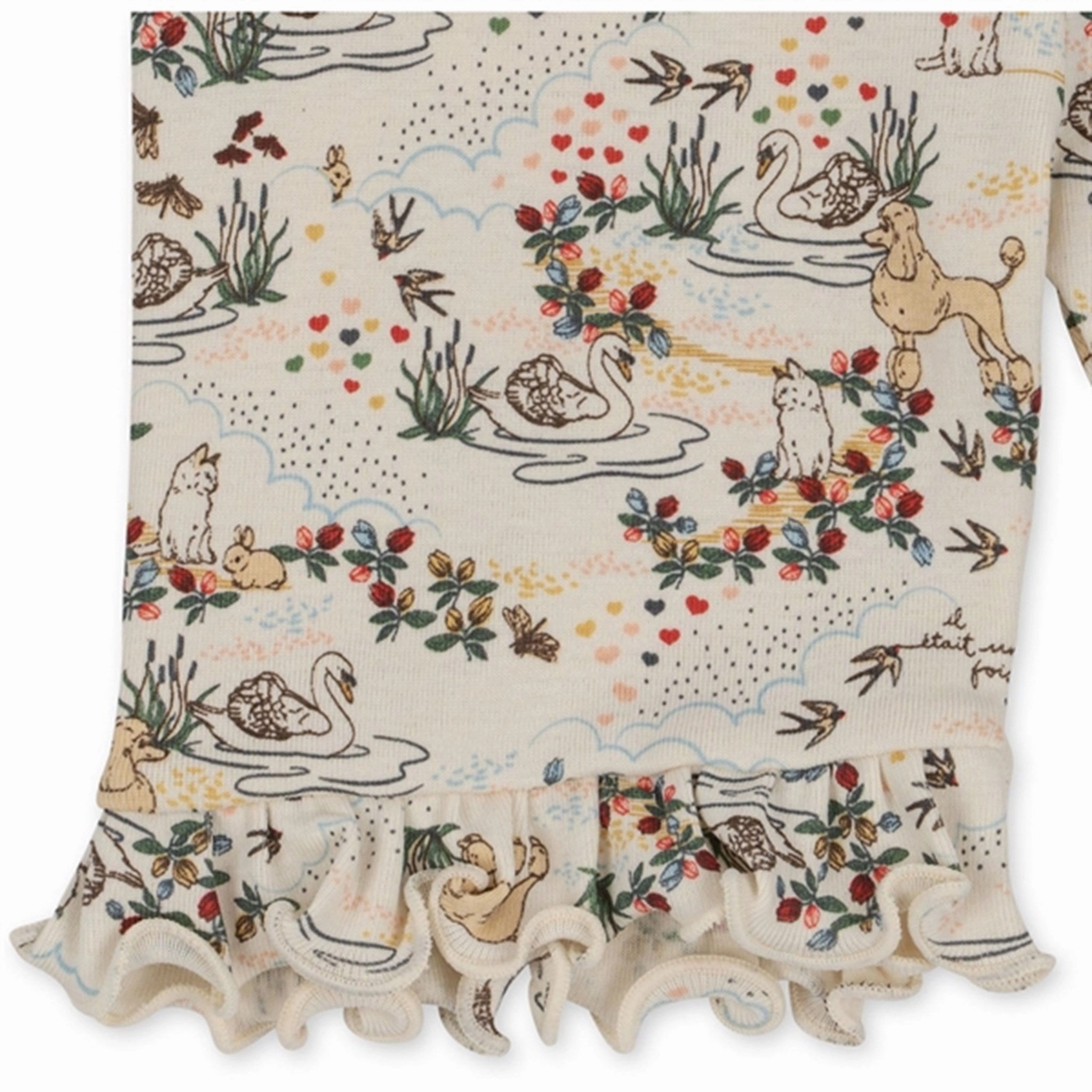 Classic Fit Konges Sl?jd Mizumi Claic Short Frill Leggings