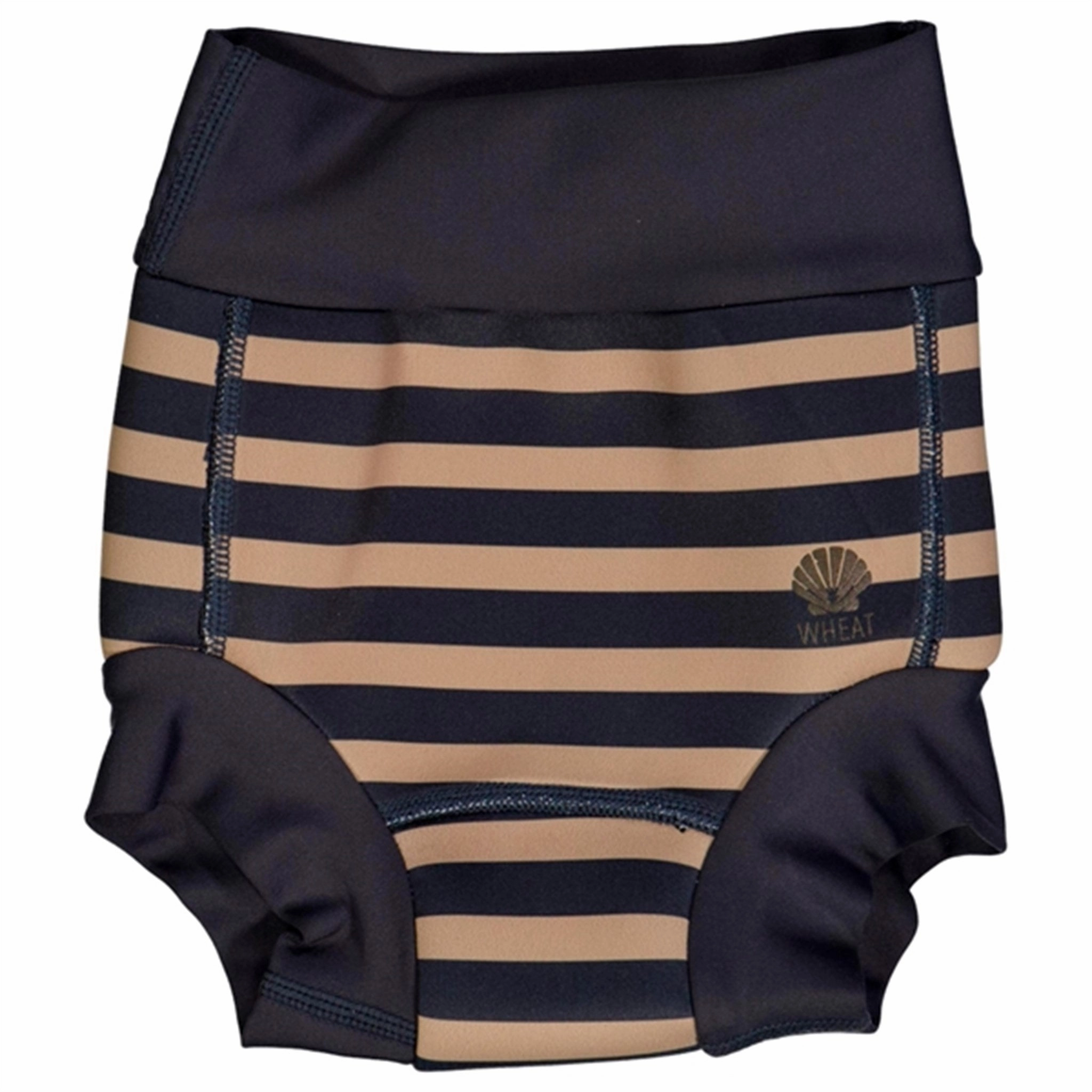 Wheat Ink Stripe Neopren Swim Pants Poolside Glam