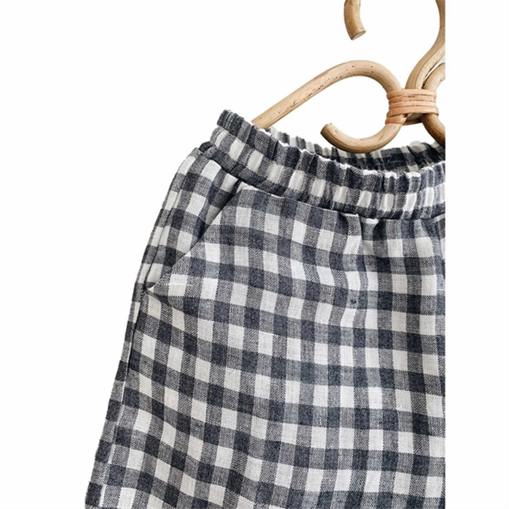 lalaby Elephant Check Andrea Shorts Quick Access Cargo Pockets Compact Storage Feature