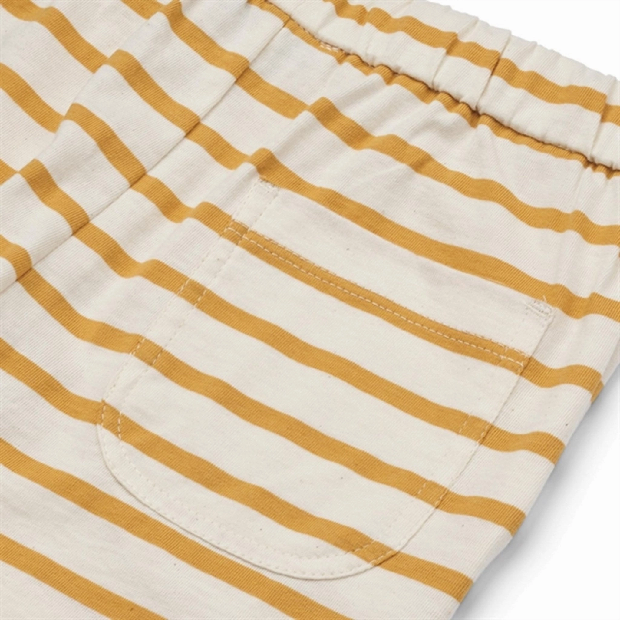 Liewood Y/D Stripe Creme De La Creme/Yellow Mellow Bako Stripe Shorts High Durability Weave