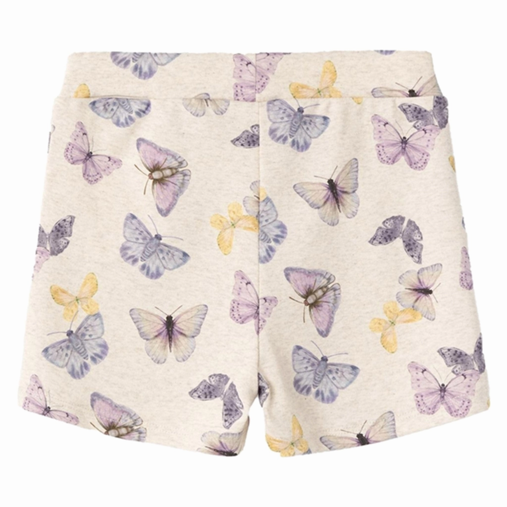 Name it Peyote Melange Jasmina Shorts Leather Look DoubleStitchedSeams