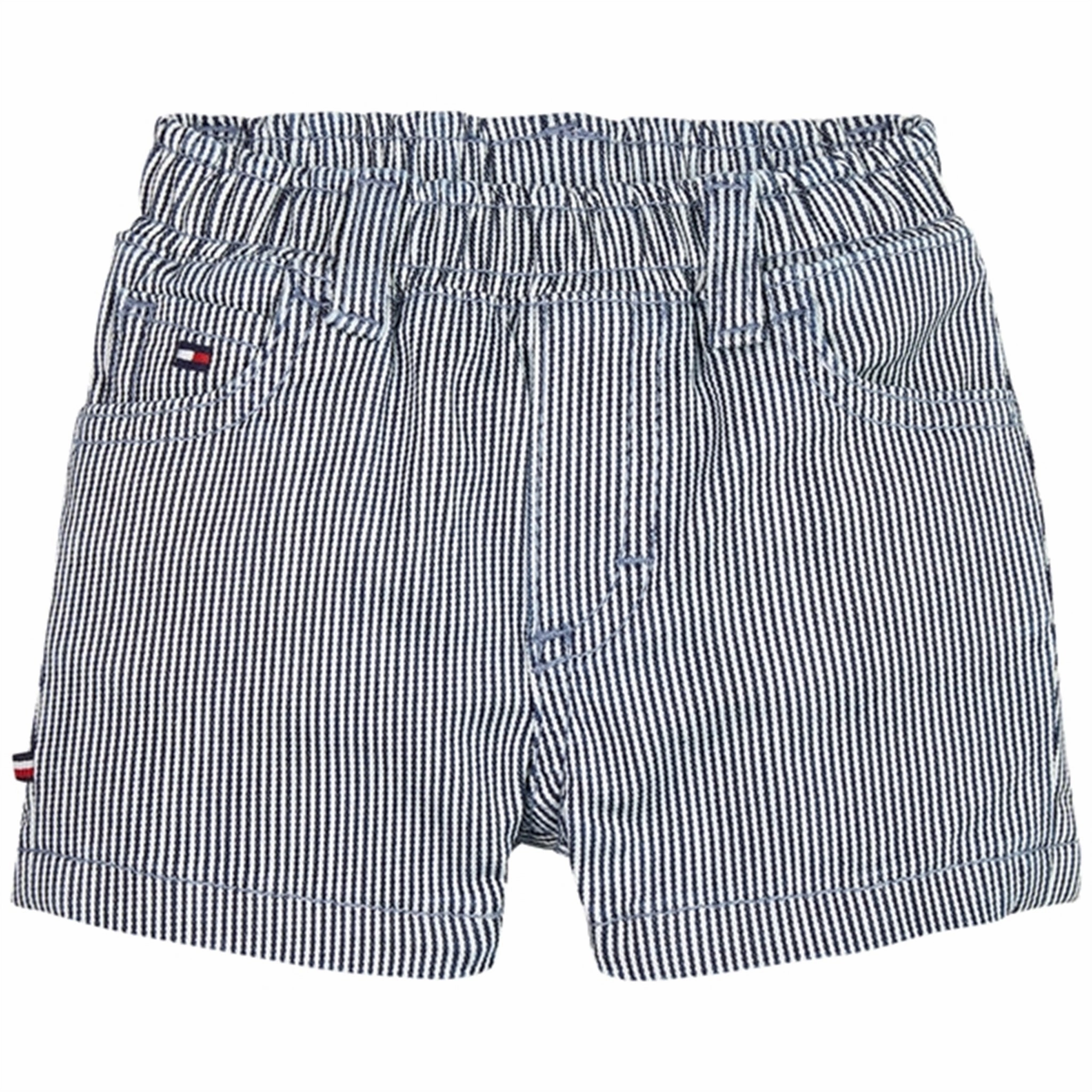 Chafe Resistant Seams Tommy Hilfiger Baby Striped Shorts Desert Sky Stripe