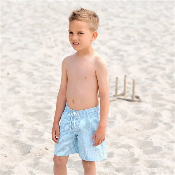 Petit Crabe Capri Stribes Boardie Swim Shorts Moisture Wicking Technology