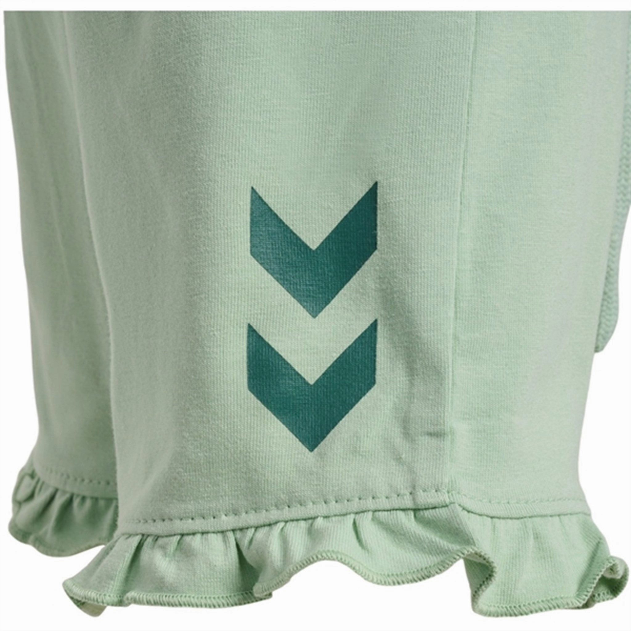 beach volleyball gear Hummel Silt Green Talya Ruffle Shorts