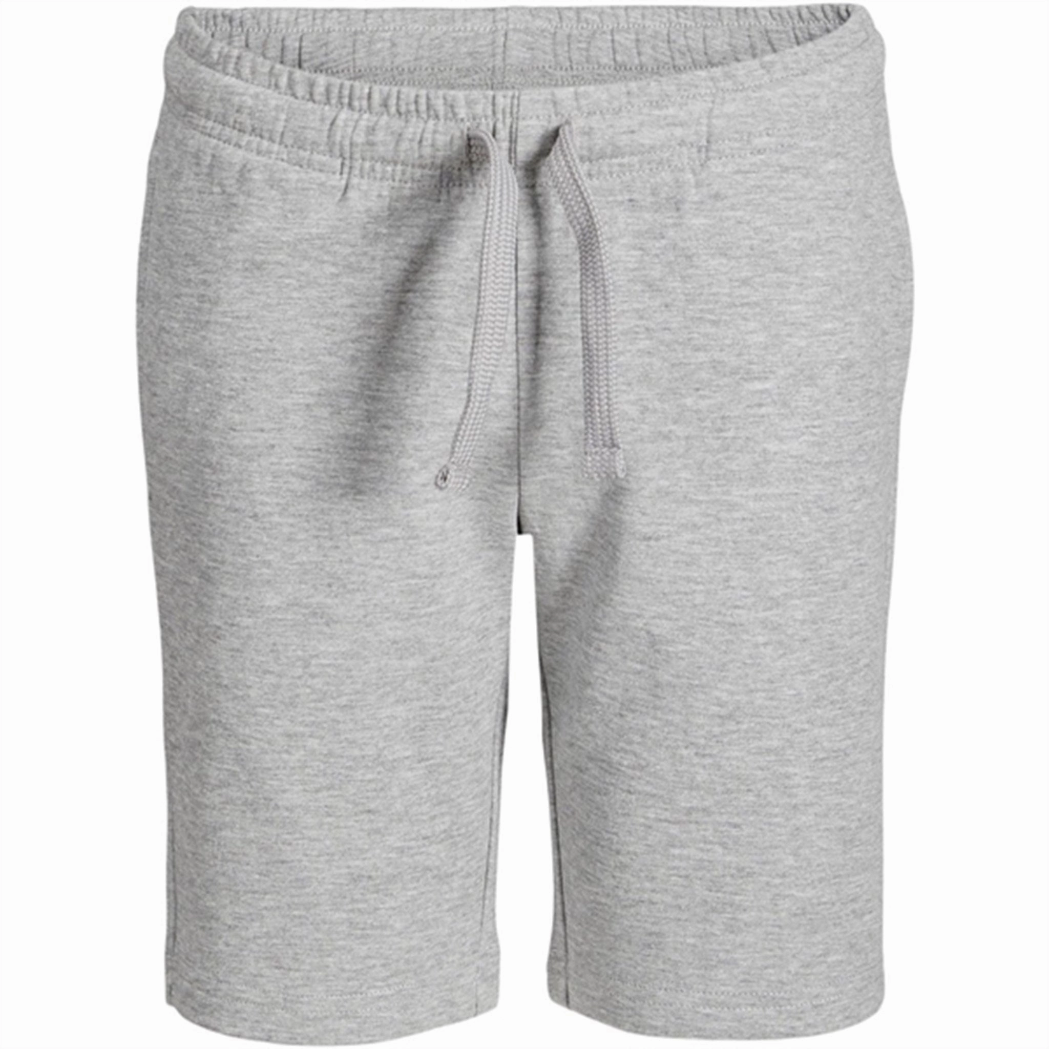 Seamless Edge Design Side Pockets Jack & Jones Junior Light Grey Melange Basic Sweat Shorts