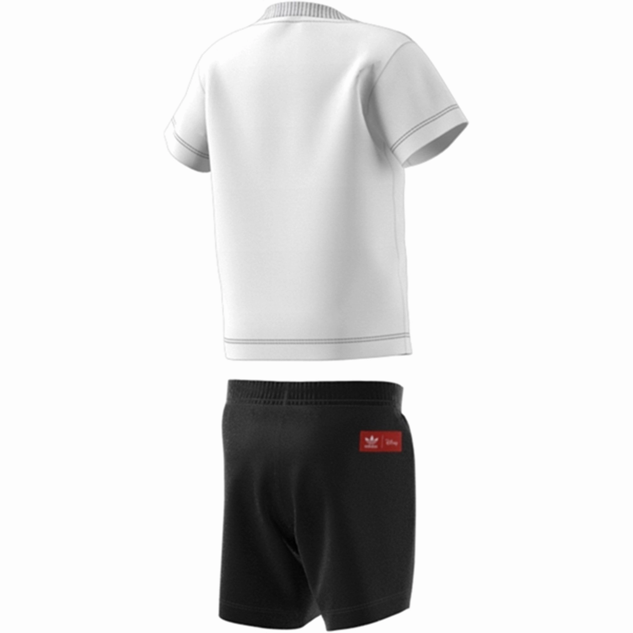 Compact Storage Feature Sport Fit adidas White Mickey Shorts Tee Set