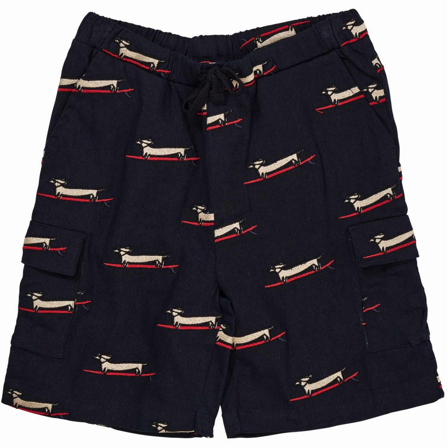 Functional Fit COPENHAGEN COLORS Navy w. Surfing Dog Twill Shorts