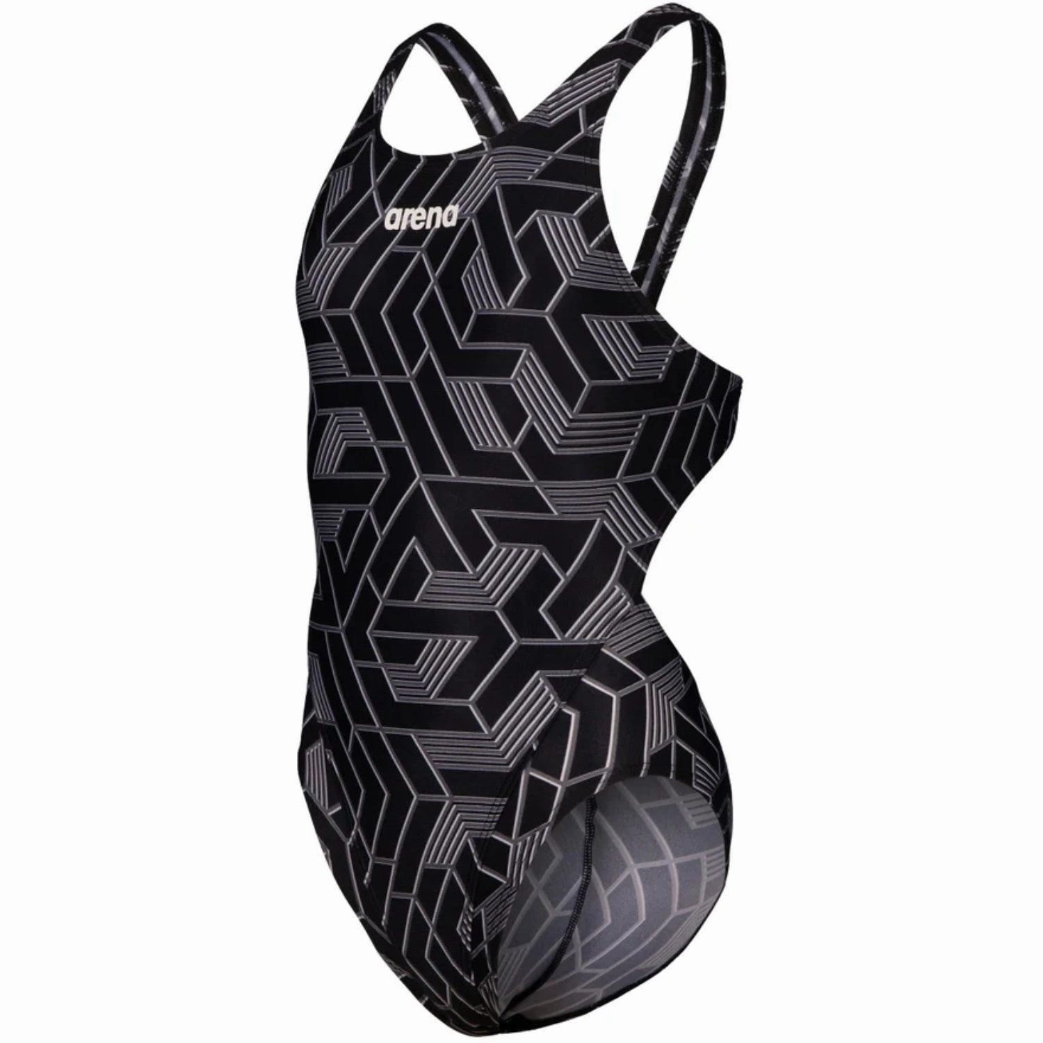 Nautical Inspiration Arena Black-Team Black Escape Swimsuit Swim Tech L